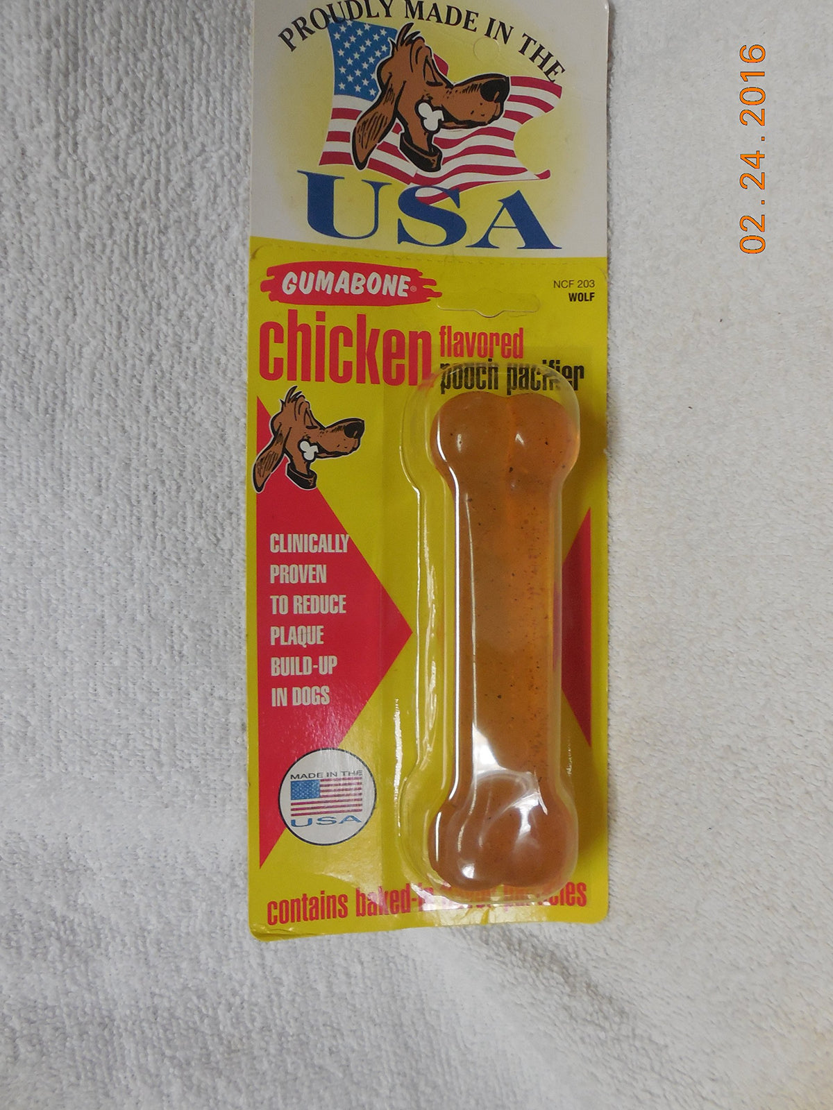 Gumabone Chicken Bone Dog Chew Toy Size: Wolf