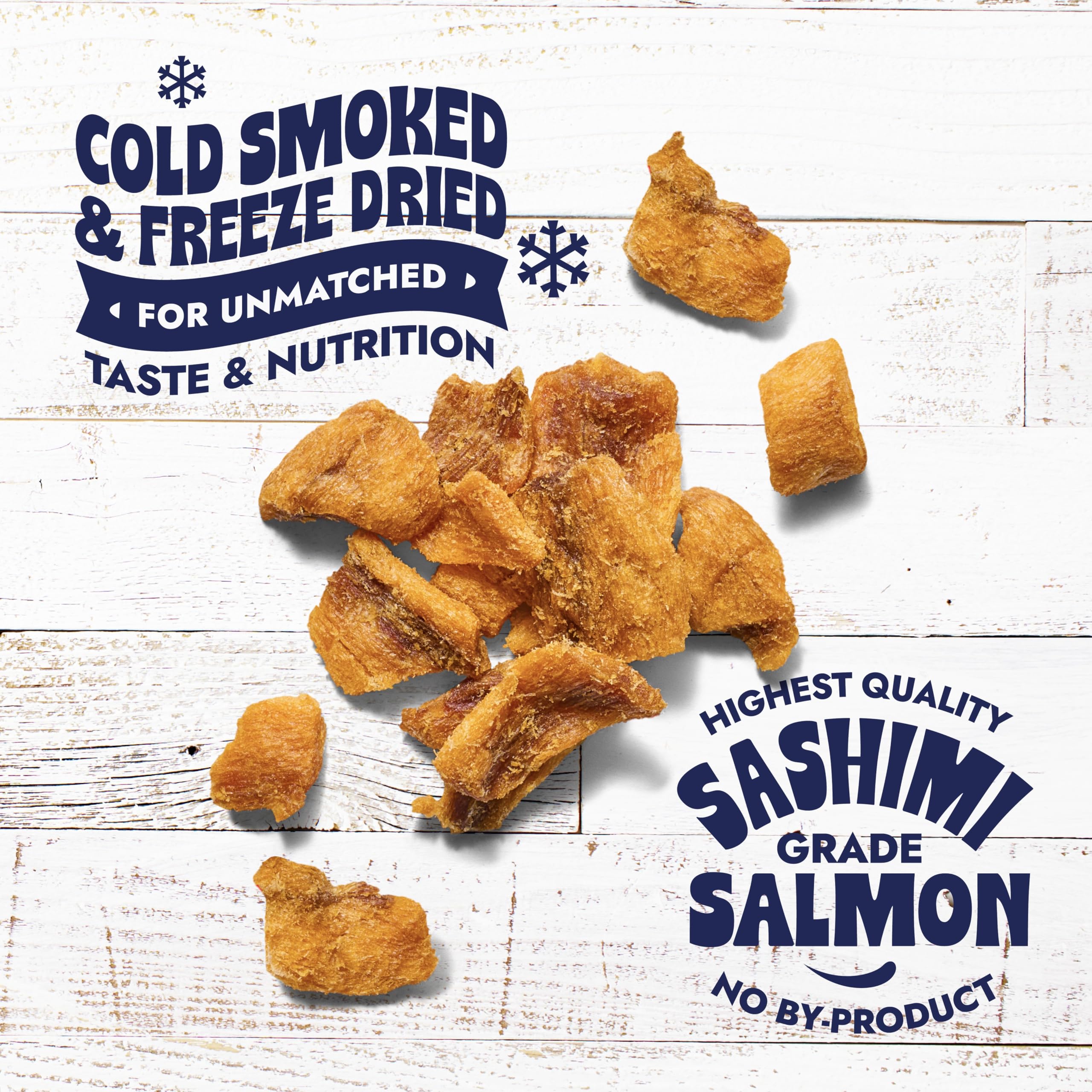 Finfare Freeze Dried Dog Treats, Salmon Nuggets, Protein & Omega-3s, Grain Free Salmon Dog Training Treats, Crafted in USA, 2oz