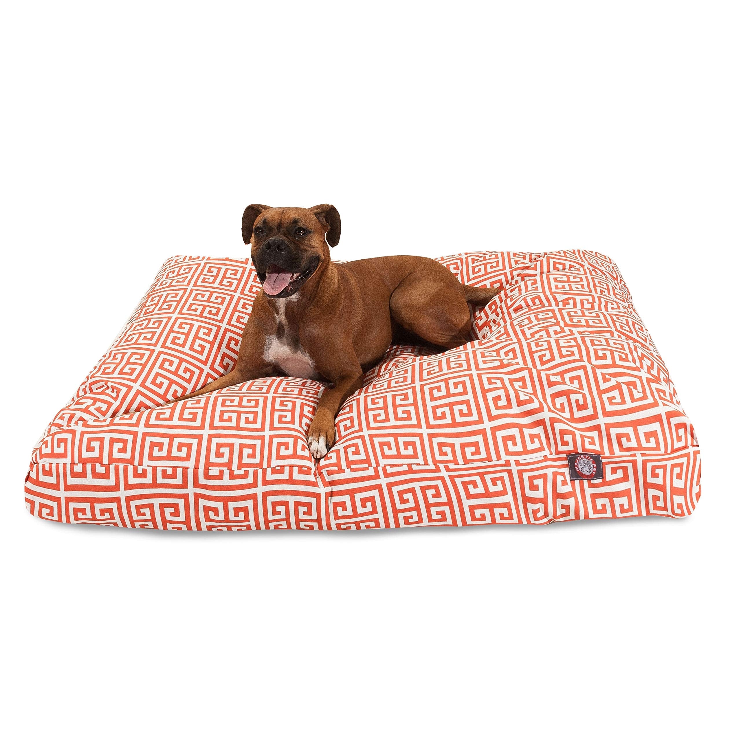 Majestic Pet Towers Rectangle Pet Bed - Orange - Medium