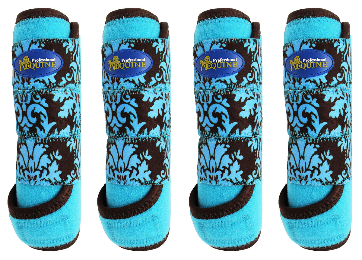Professional Equine Horse Medium 4-Pack Sports Medicine Splint Boots 4169C