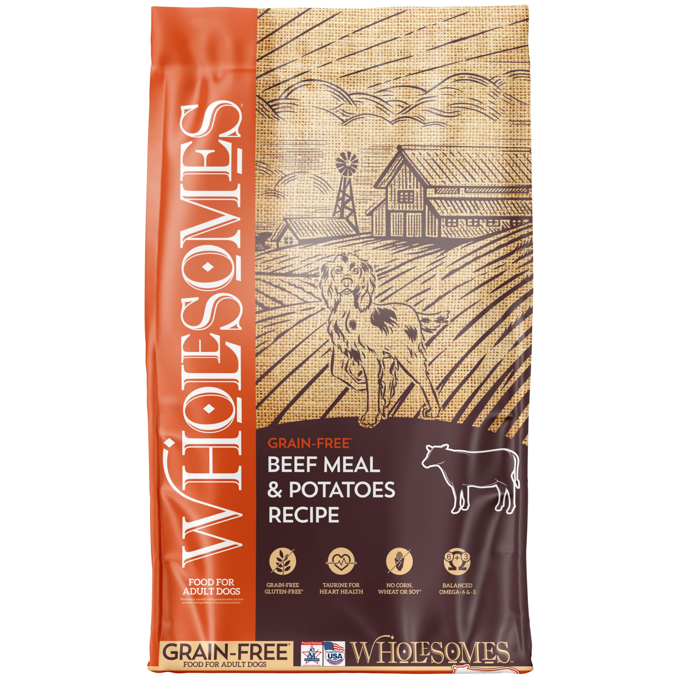 Wholesomes Beef Meal & Potatoes Grain-Free Dry Dog Food 35 lb