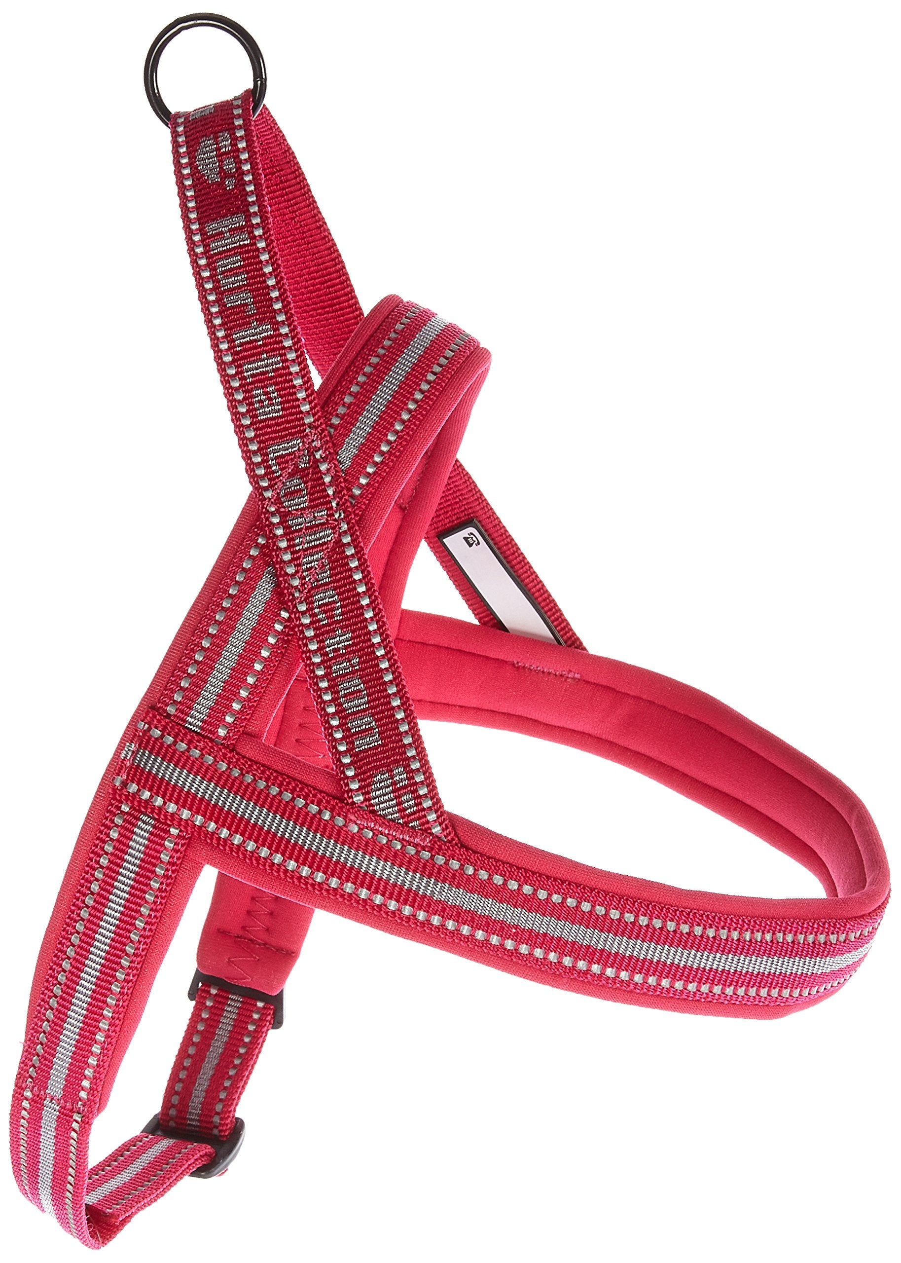 Hamilton Adjustable Comfort Nylon Dog Harness, Red, 5/8' X 12-20'