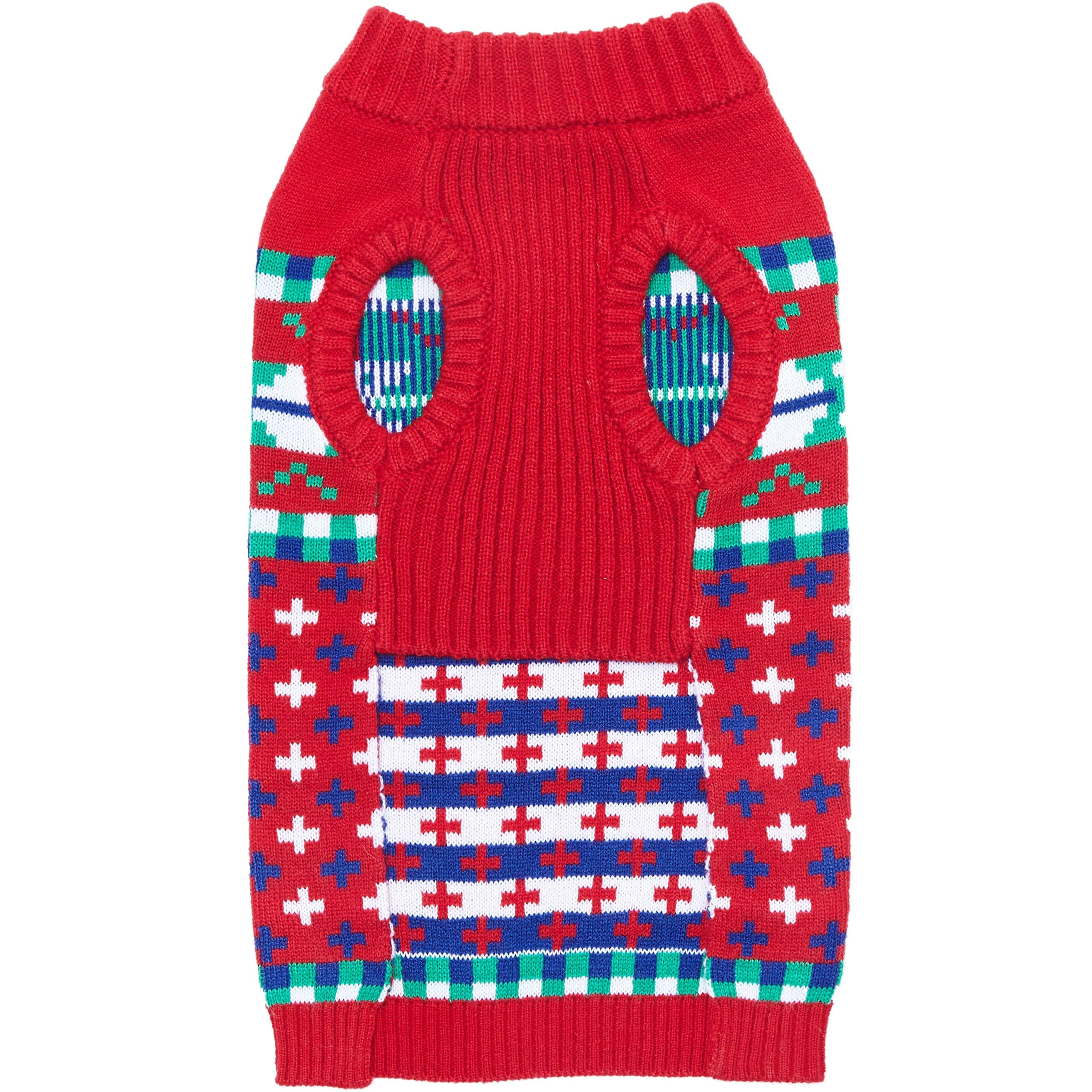 Blueberry Pet For Love Of Holiday - Christmas Designer Dog Sweater, Back Length 12'', Pack Of 1 Clothes For Dogs