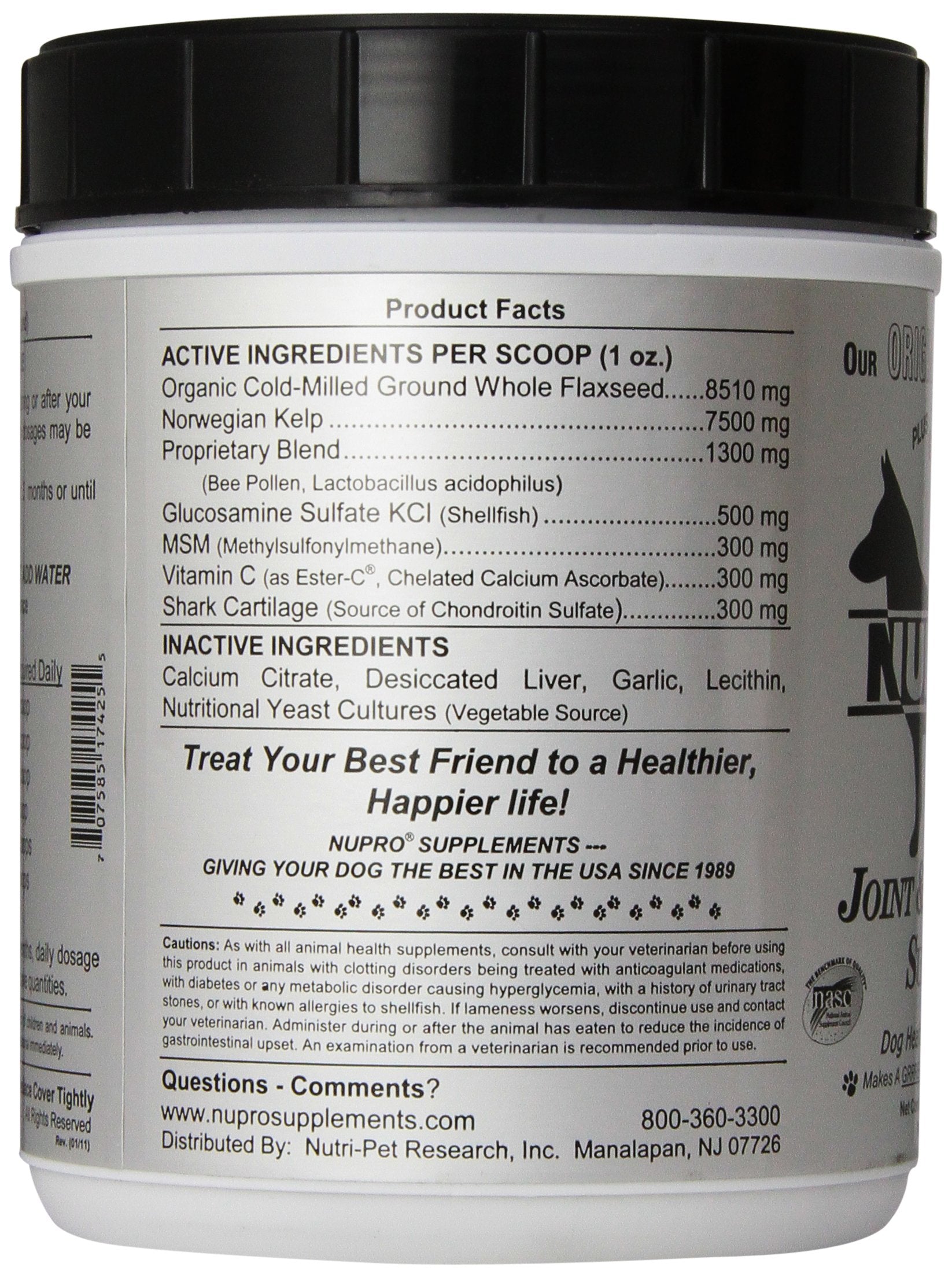 Nupro Joint Support Supplement - 30 oz (1.88 lb) - Silver - Model 330030