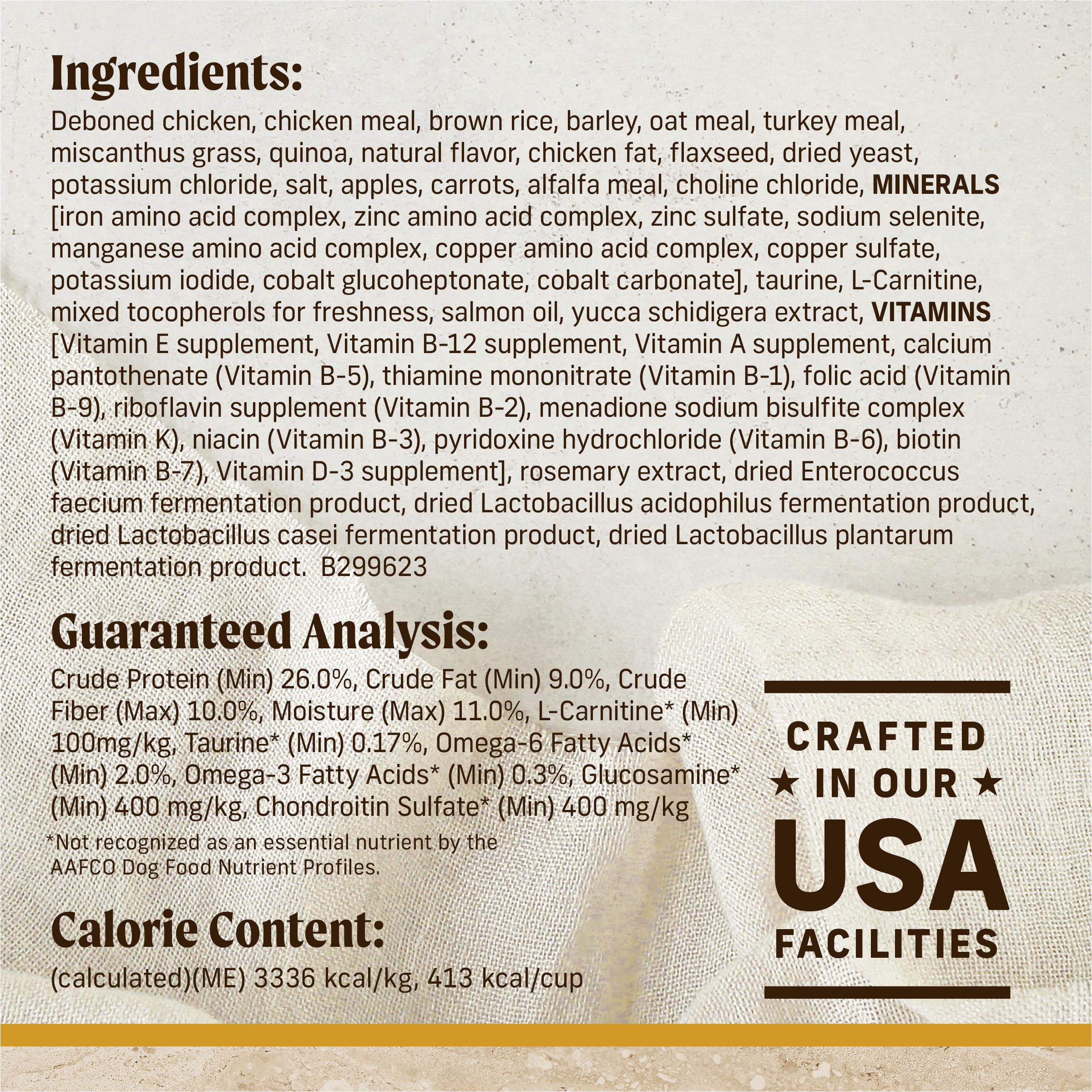 Merrick Healthy Grains Premium Adult Dry Dog Food, Wholesome And Natural Kibble With Chicken And Brown Rice - 25.0 lb. Bag