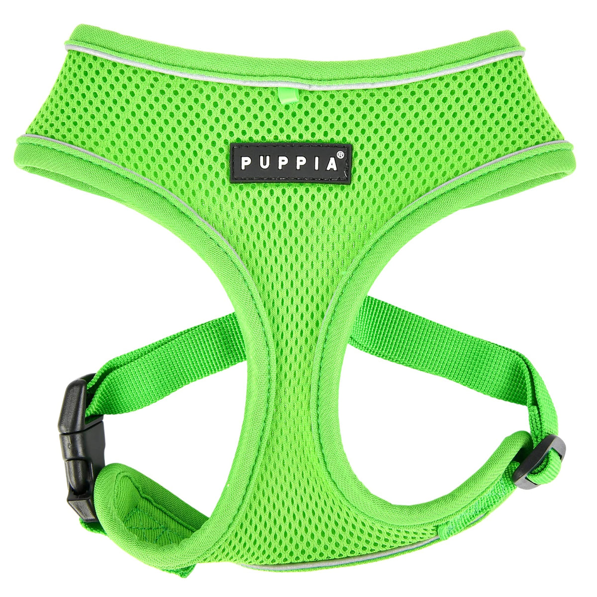 Puppia Soft Dog Harness Pro No Choke Over-The-Head Reflective Straps Triple Layered Breathable Mesh Adjustable Chest Belt And Qu