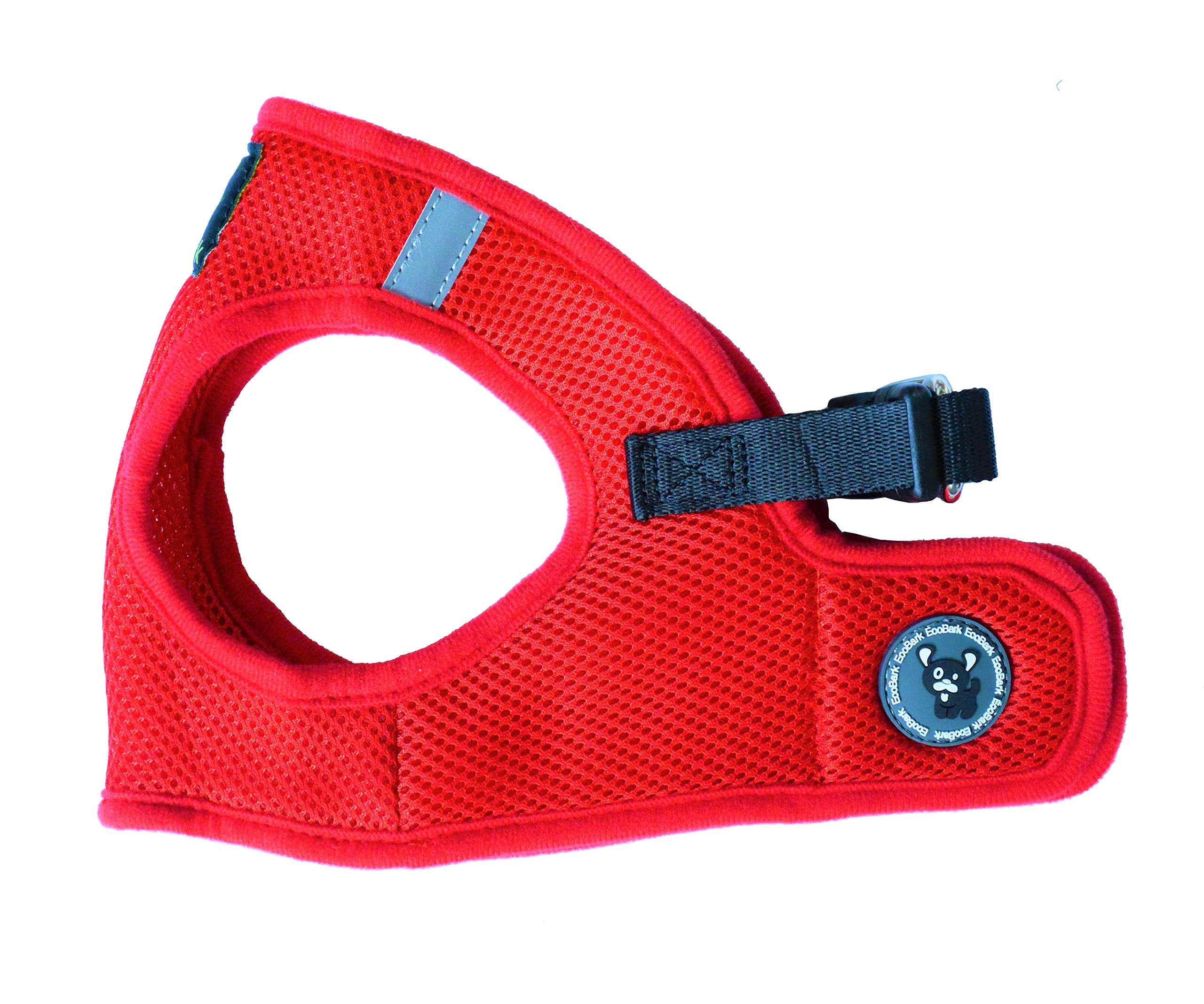 Ecobark Rapid Fastener Super Comfort Fully Adjustable Double Padded Step In Dog Harness (X-Large, Red)