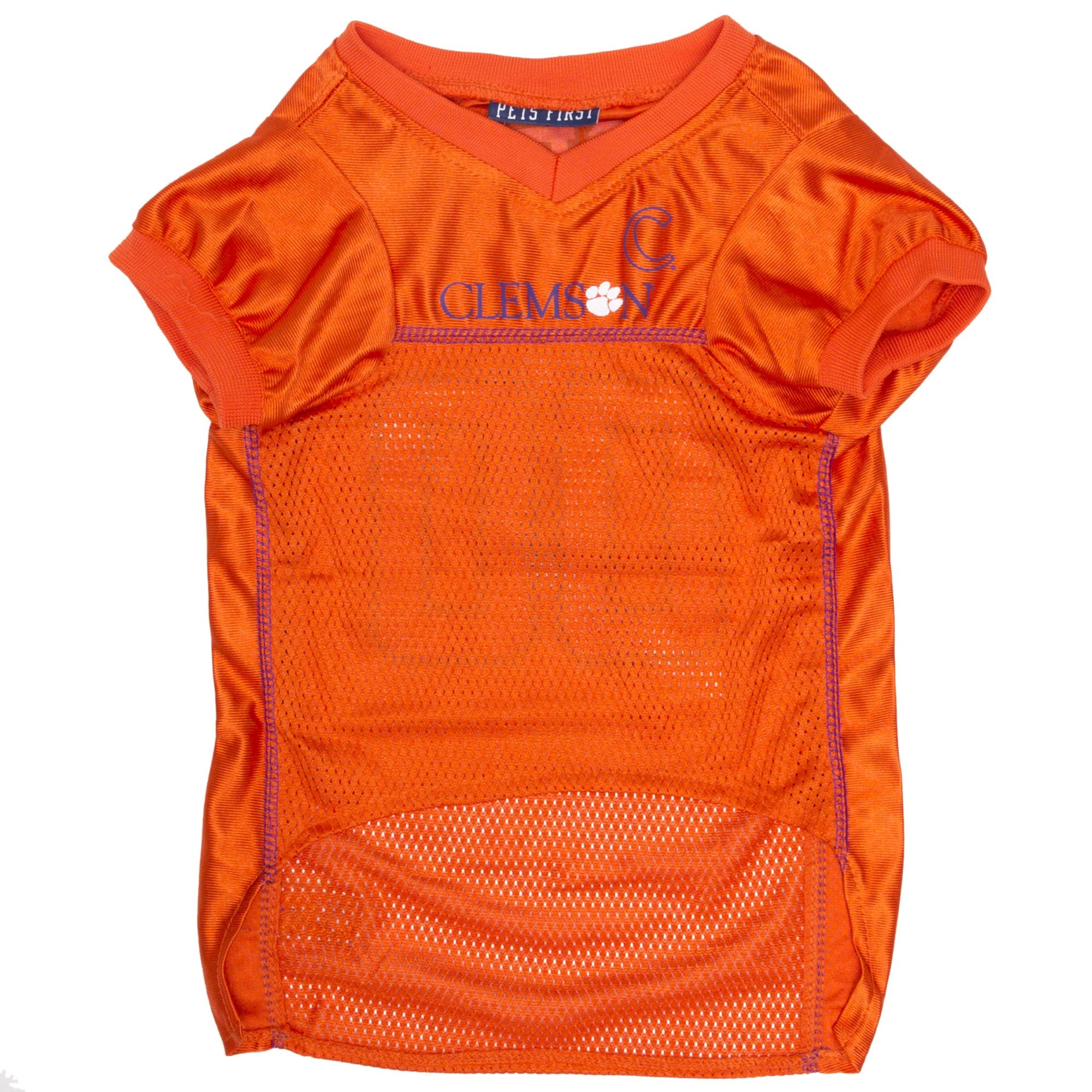 Pets First Ncaa College Clemson Tigers Mesh Jersey For Dogs & Cats, Size X-Small, Licensed Dog Jersey With Your Favorite Footbal