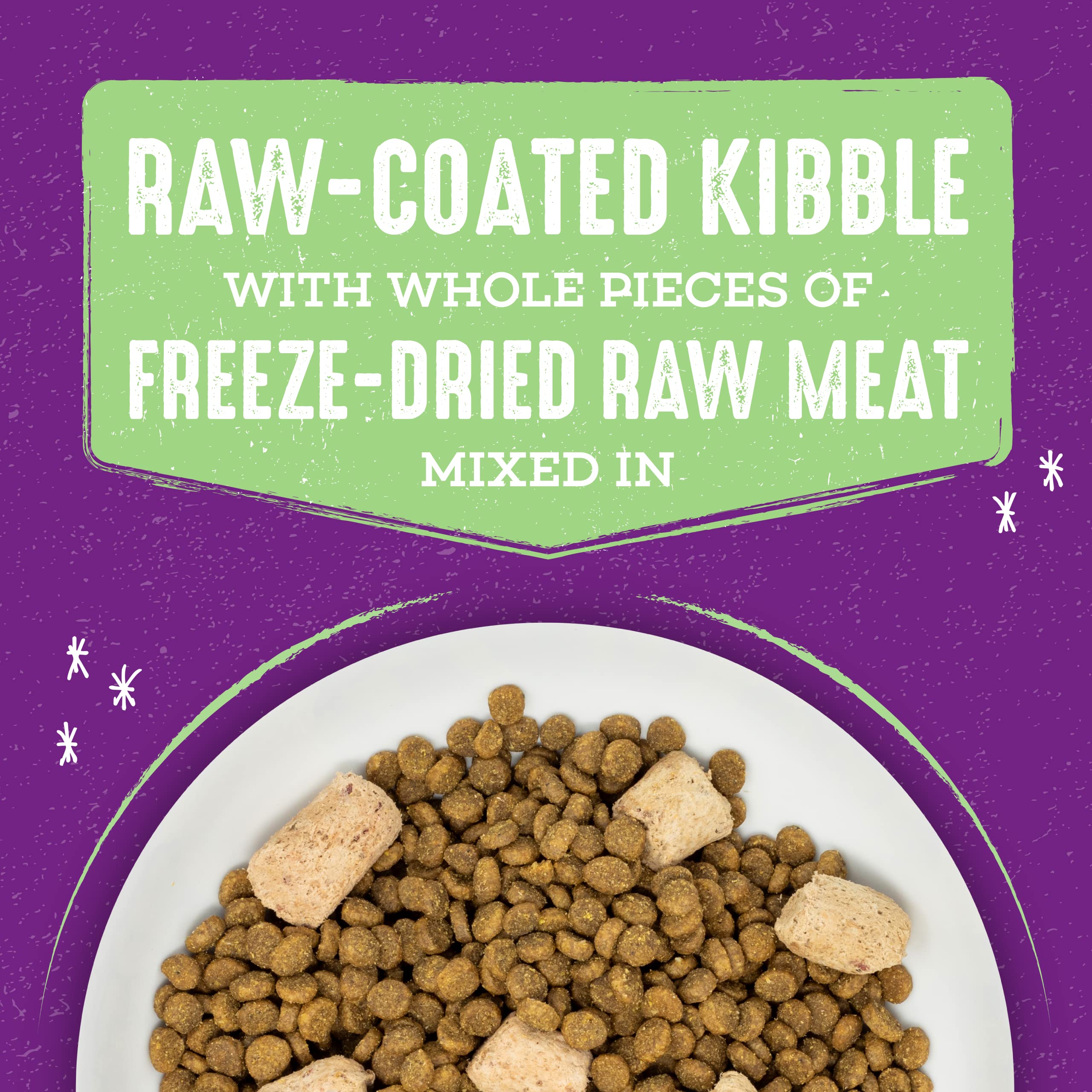 Stella & Chewys Raw Blend Premium Kibble Cat Food - Grain Free, Protein Rich Meals - Cage-Free Poultry Recipe - 5 lb. Bag