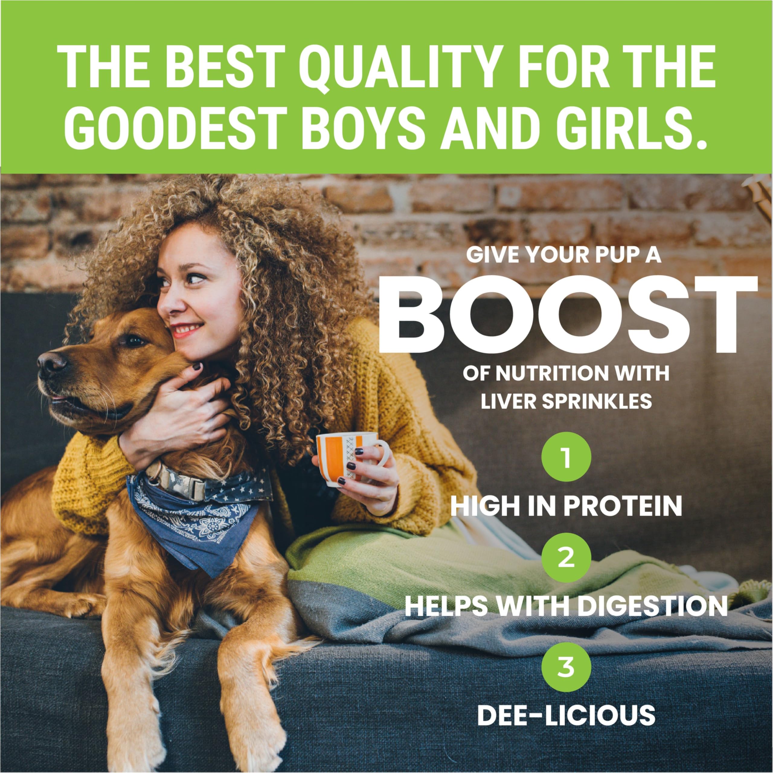 etta says! Liver Sprinkles for Dogs - High Protein Food Topper - Boosts Flavor - 100% Natural and Made in USA (Pack of 1)