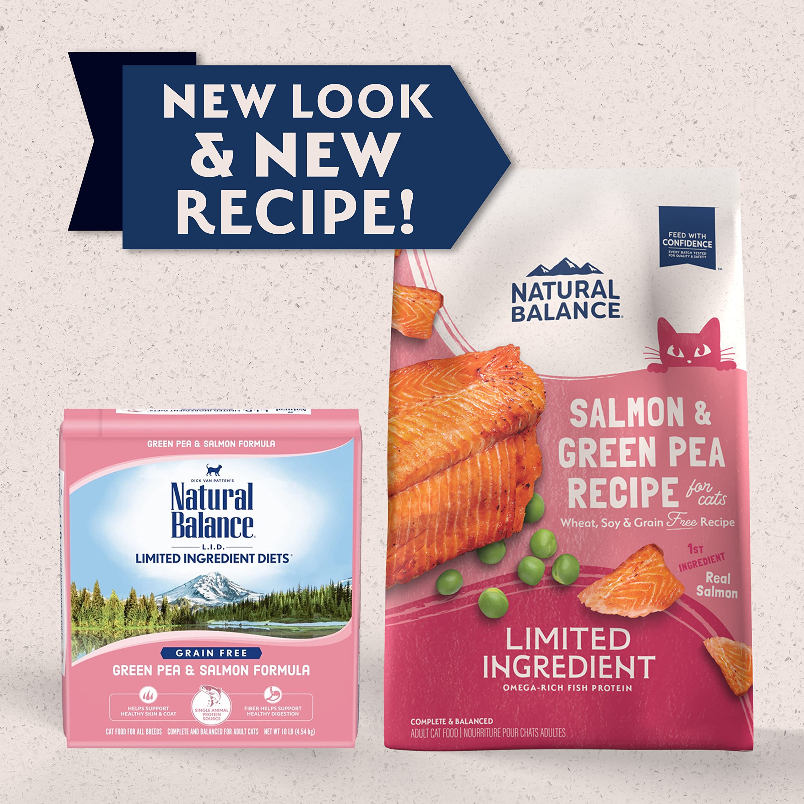 Natural Balance Grain Free Dry Cat Food, Salmon & Green Pea, 4 lb