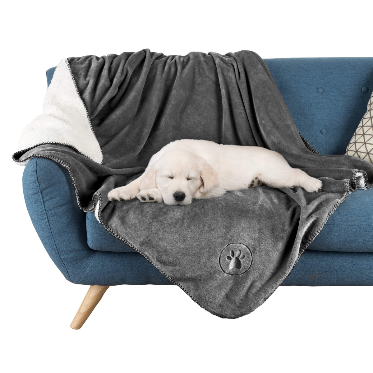 Waterproof Pet Blanket Collection- Reversible Throw Protects Couch, Car, Bed From Spills, Stains, Or Fur - Dog And Cat Blankets 