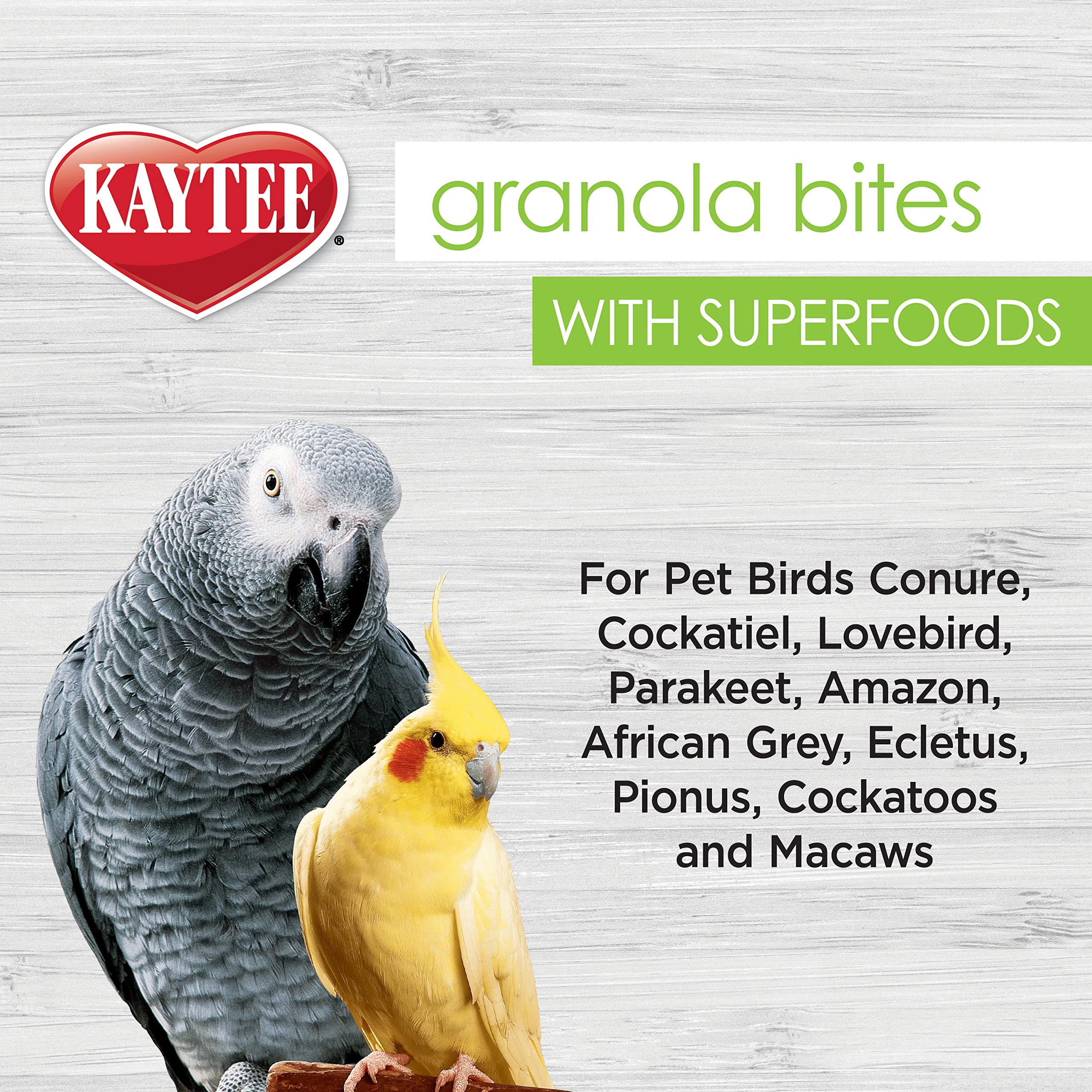 Kaytee Granola Bites with Super Foods Blueberry and Flax