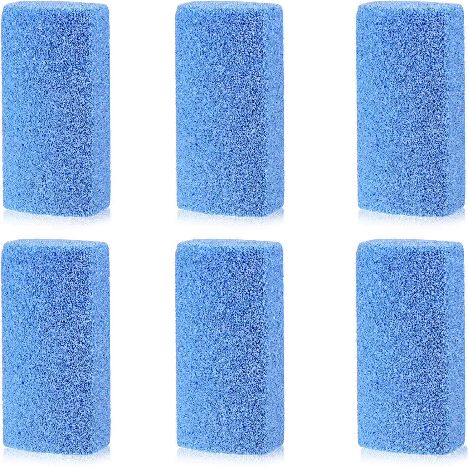 Mudder 6 Pieces Pet Hair Remover For Dog Cat Pet Hair Stone Remover Pumice Pet Hair Rock Removal Tool For Laundry Furniture Reusable Dog Hair Remover Easy To Clean, Blue, 4 Inch