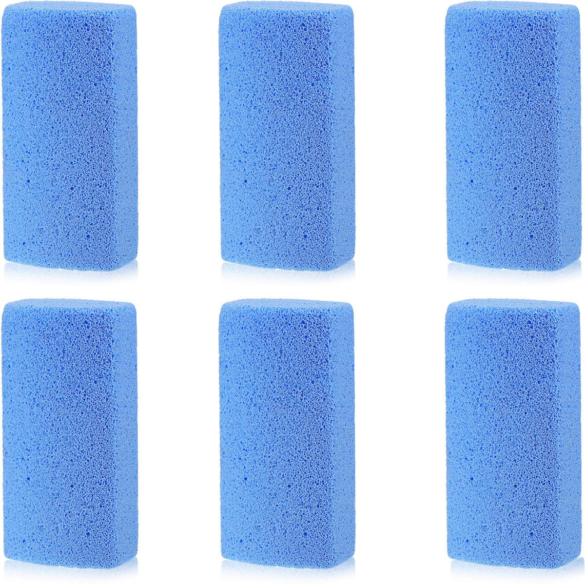 Mudder 6 Pieces Pet Hair Remover For Dog Cat Pet Hair Stone Remover Pumice Pet Hair Rock Removal Tool For Laundry Furniture Reusable Dog Hair Remover Easy To Clean, Blue, 4 Inch