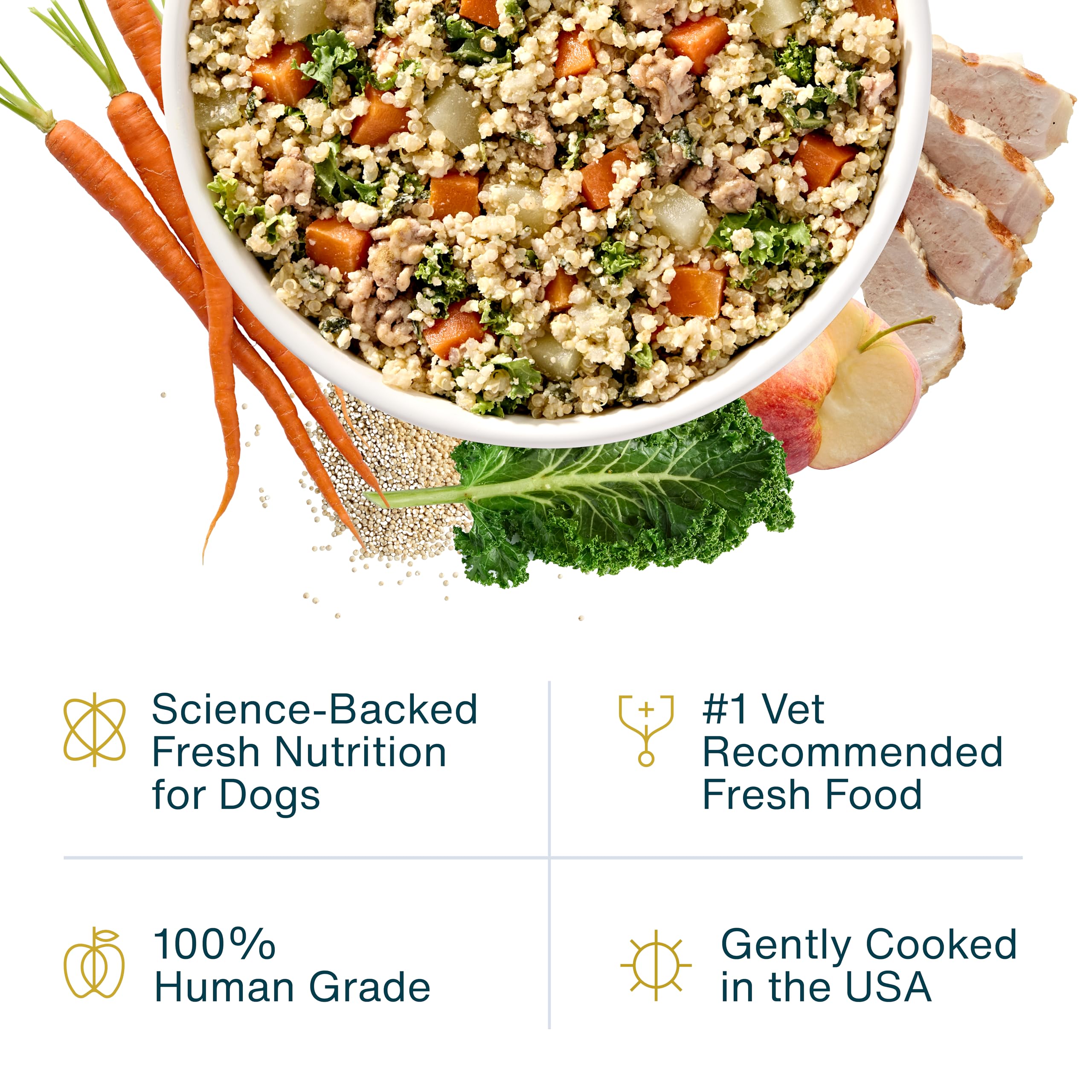 JustFoodForDogs Pantry Fresh Wet Dog Food, Complete Meal or Dog Food Topper, for Joint Health, Skin Health, Allergies, Joint & S