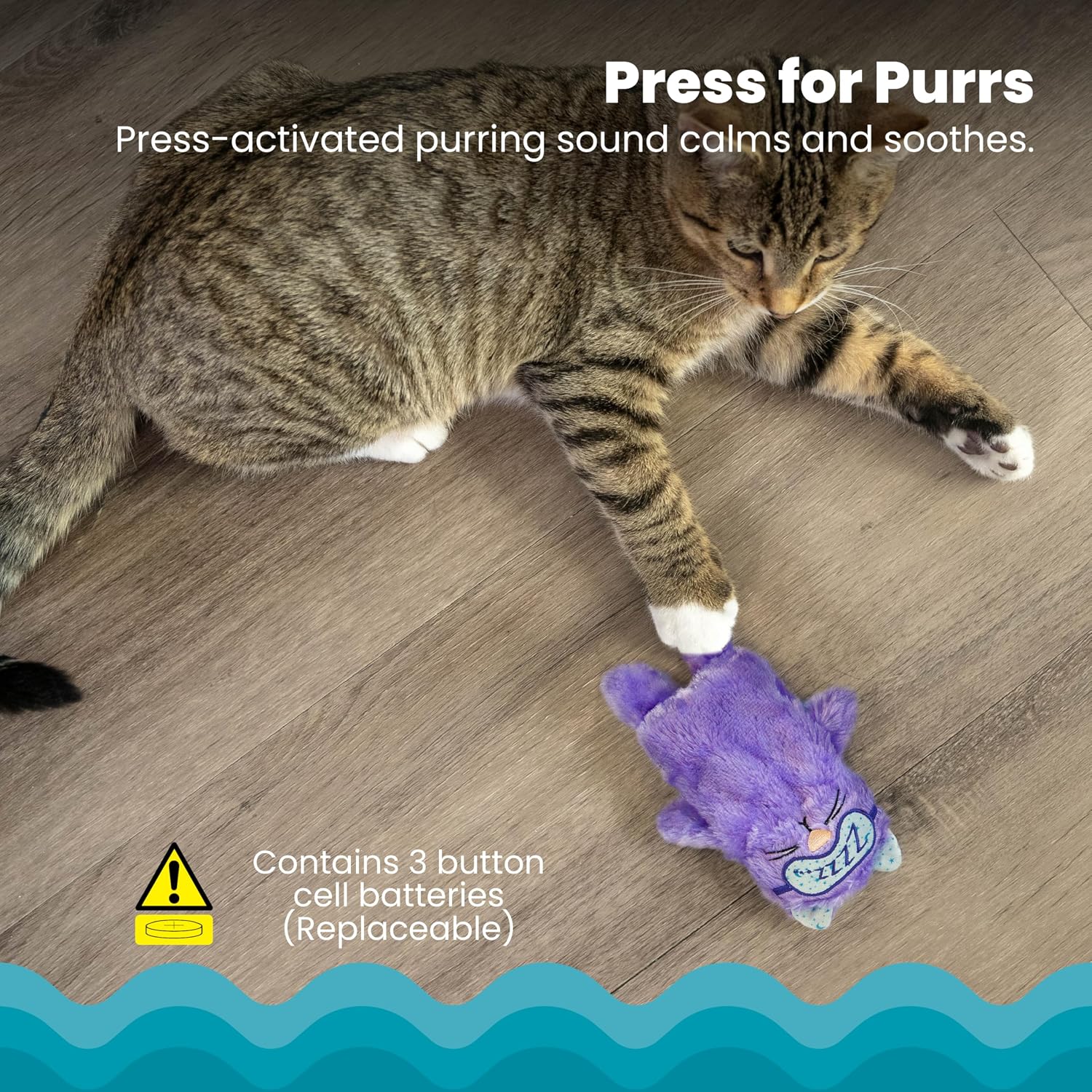 Catstages Purr Pillow Kitty Soothing Plush Cat Toy