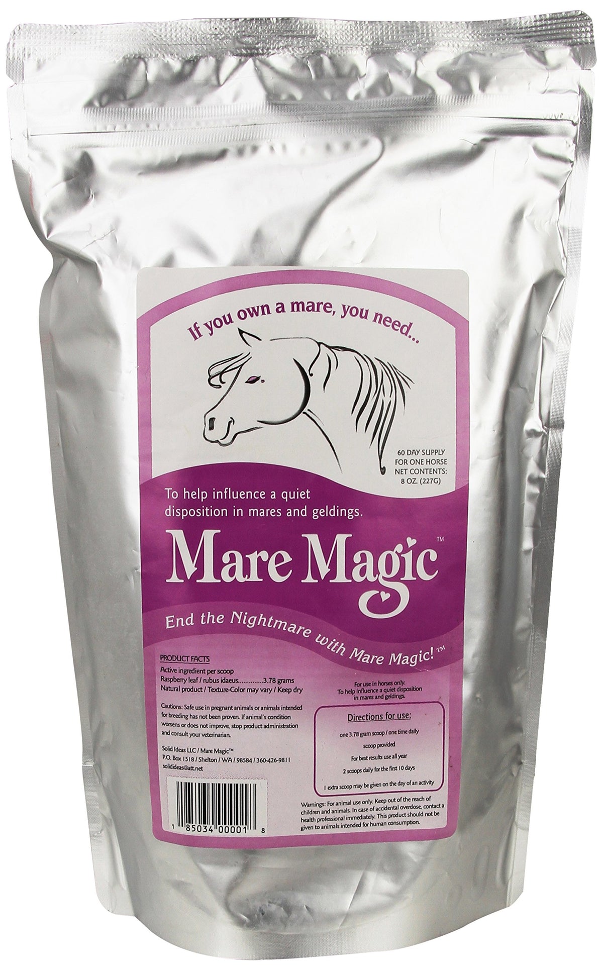 Mare Magic 185034000018, 8 Oz Calming Supplements, Gray