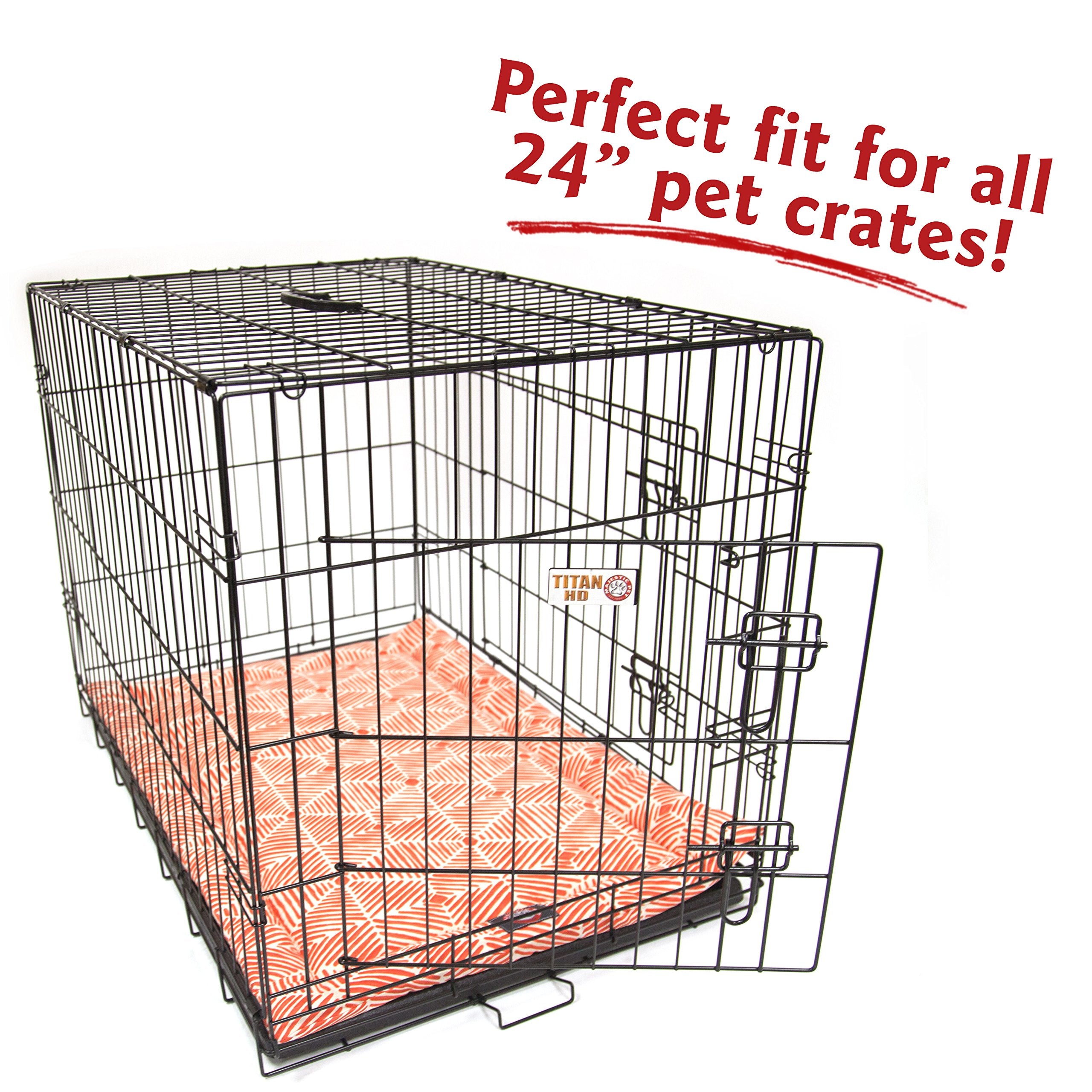 24' Charlie Salmon Orange Crate Dog Bed Mat By Majestic Pet Products