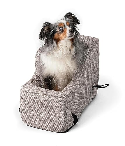 Snoozer Luxury High Back Console Pet Car Seat - Show Dog Collection, Small - Merlin Linen