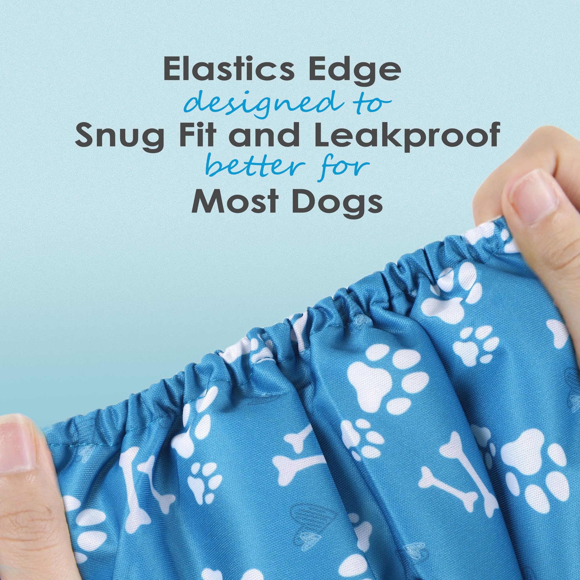 Wegreeco Washable Male Dog Belly Band - Pack of 3, Cotton Blend, Small, Dog Bone, Model WE-GGS-GT-1