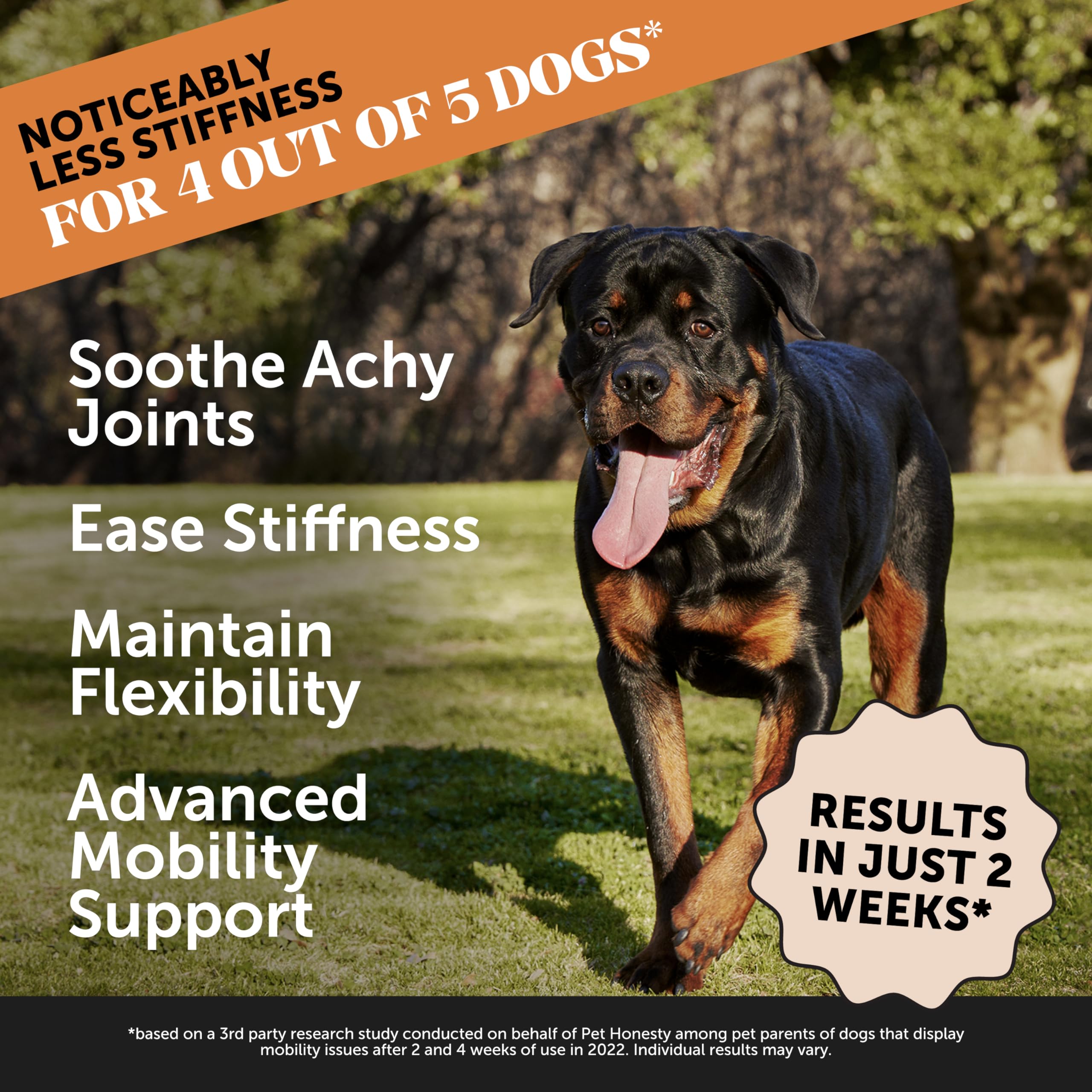 Pet Honesty Hip & Joint Health Max Strength - Natural Joint Supplement for Dogs Chews - Glucosamine, Omega-3s, Chondroitin, Gree