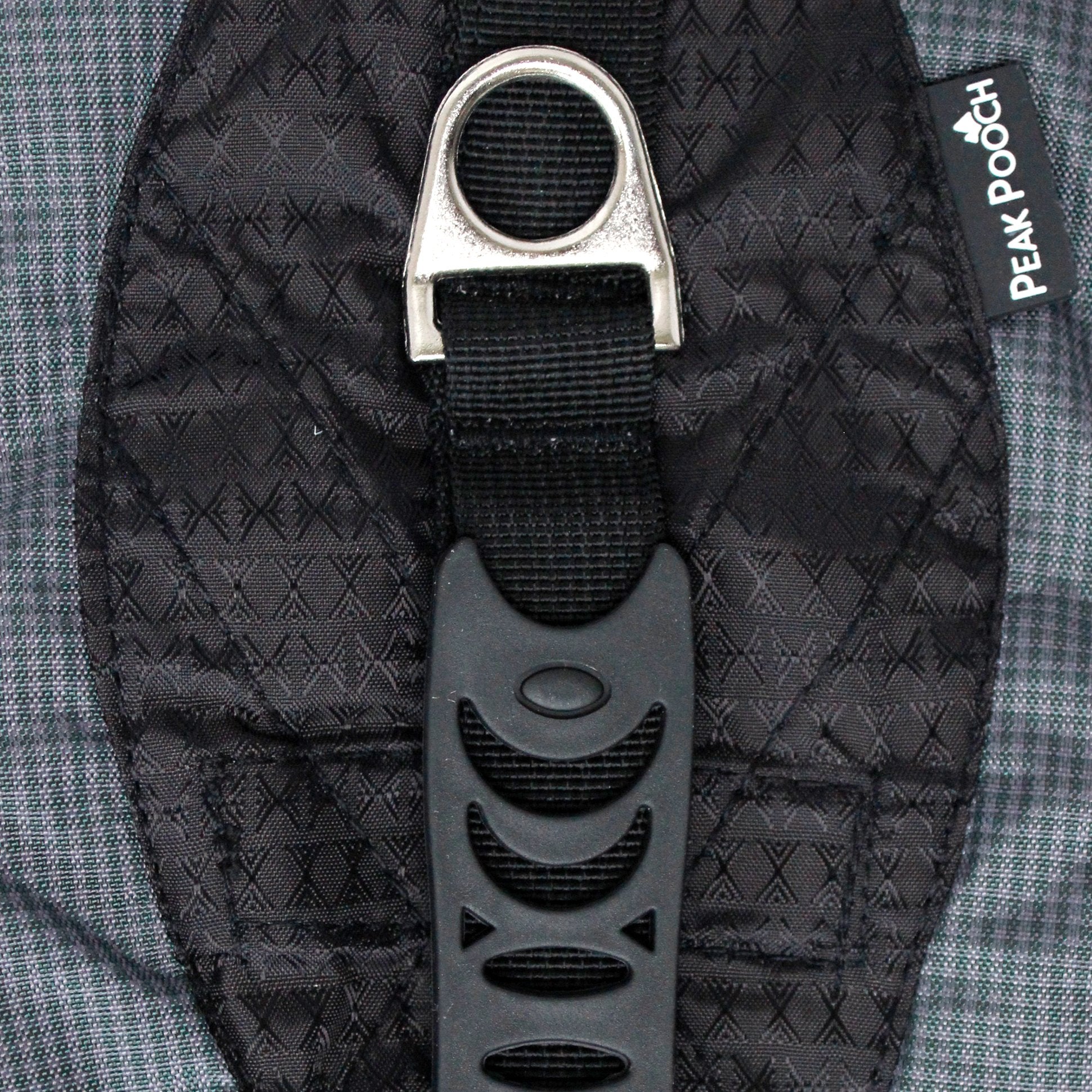 Peak Pooch - No-Pull Dog Harness - Padded, Mesh Fabric Dog Vest with Reflective Trim, Lifting Handles and Buckle Straps - Black