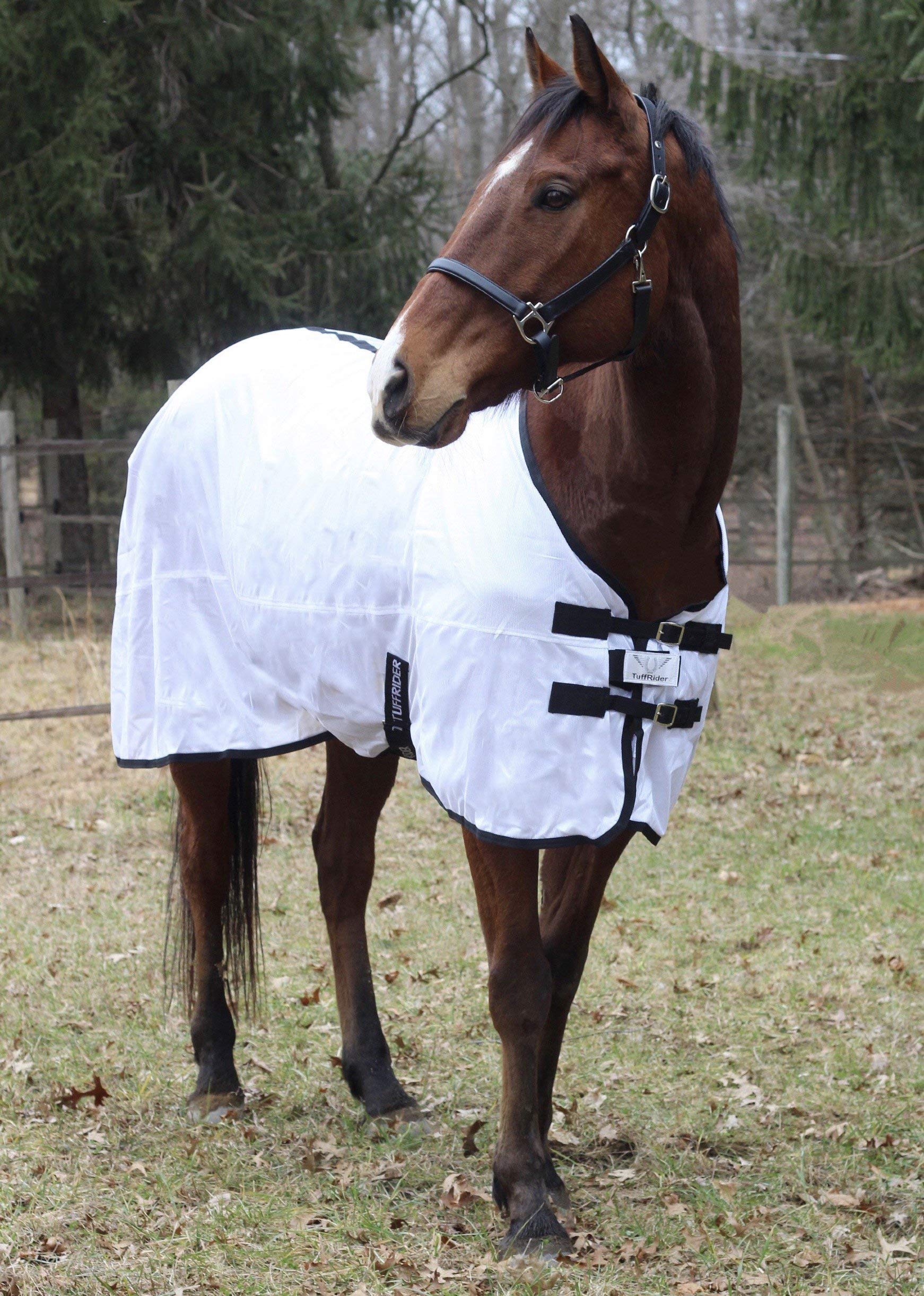 Tuffrider Comfy Mesh Fly Sheet - White - 48