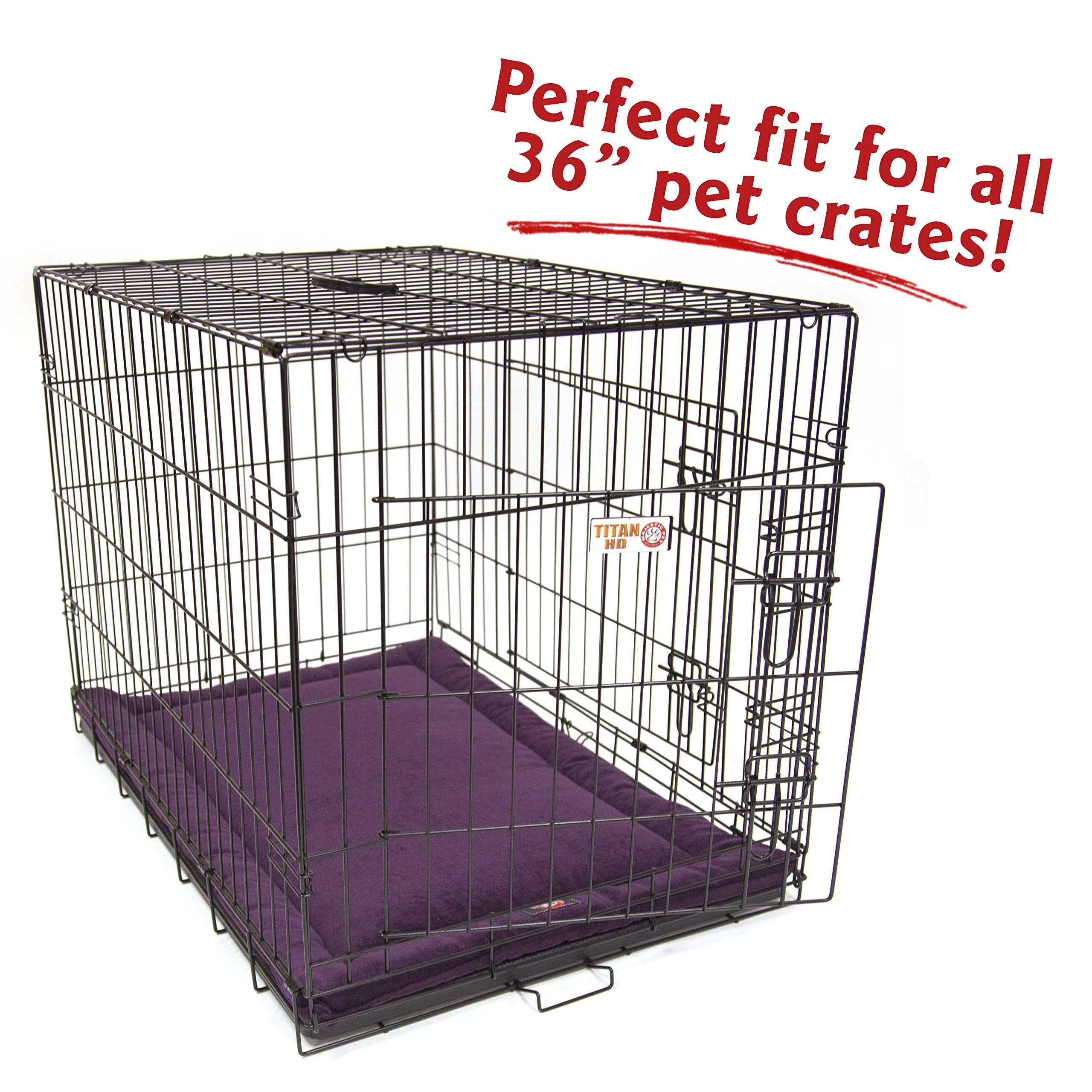 36'' Villa Aubergine Purple Crate Dog Bed Mat By Majestic Pet Products
