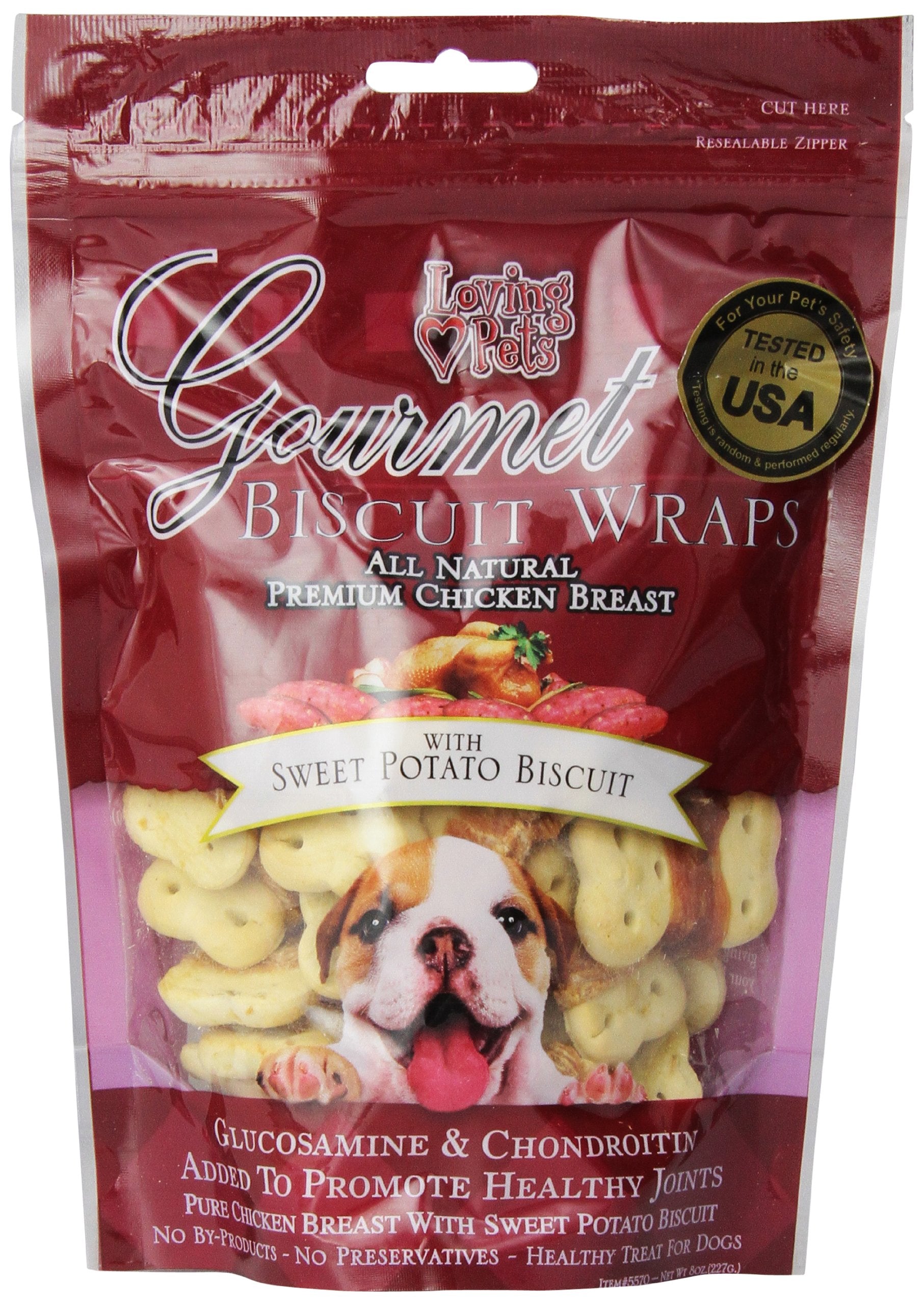 Loving Pets Sweet Potato Biscuit Chicken Wrap (8 oz)