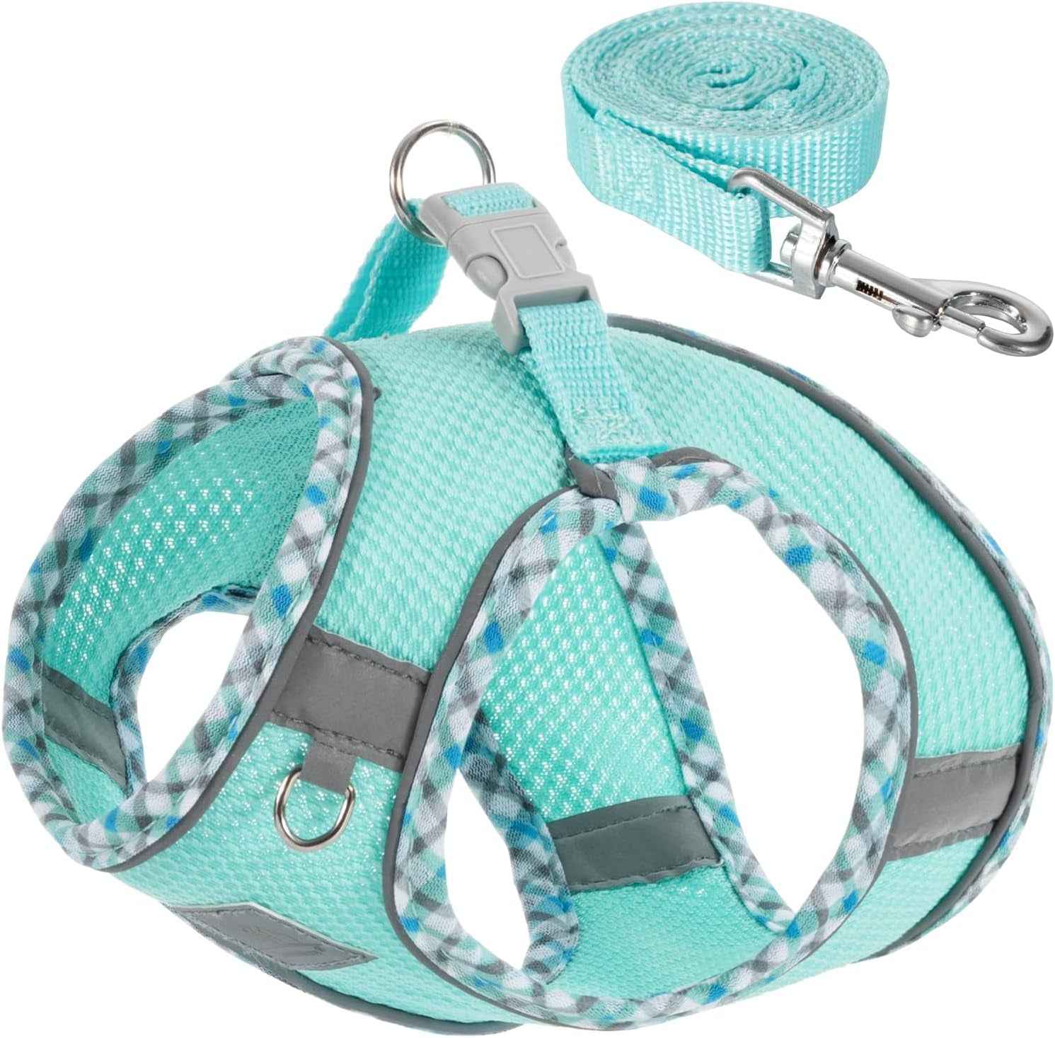 Reflective Step-In Dog Harness & Leash Set, No-Pull
