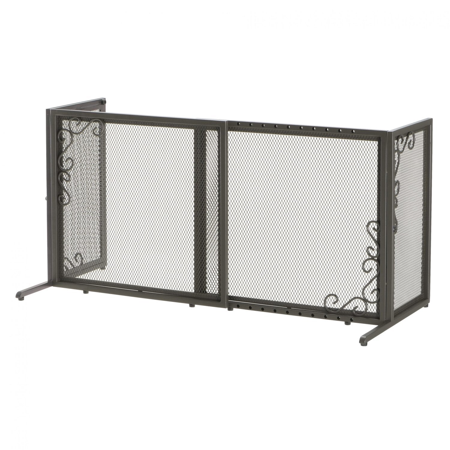 Richell USA - Freestanding Metal Mesh Pet Gate Small (94945) (Antique Bronze)