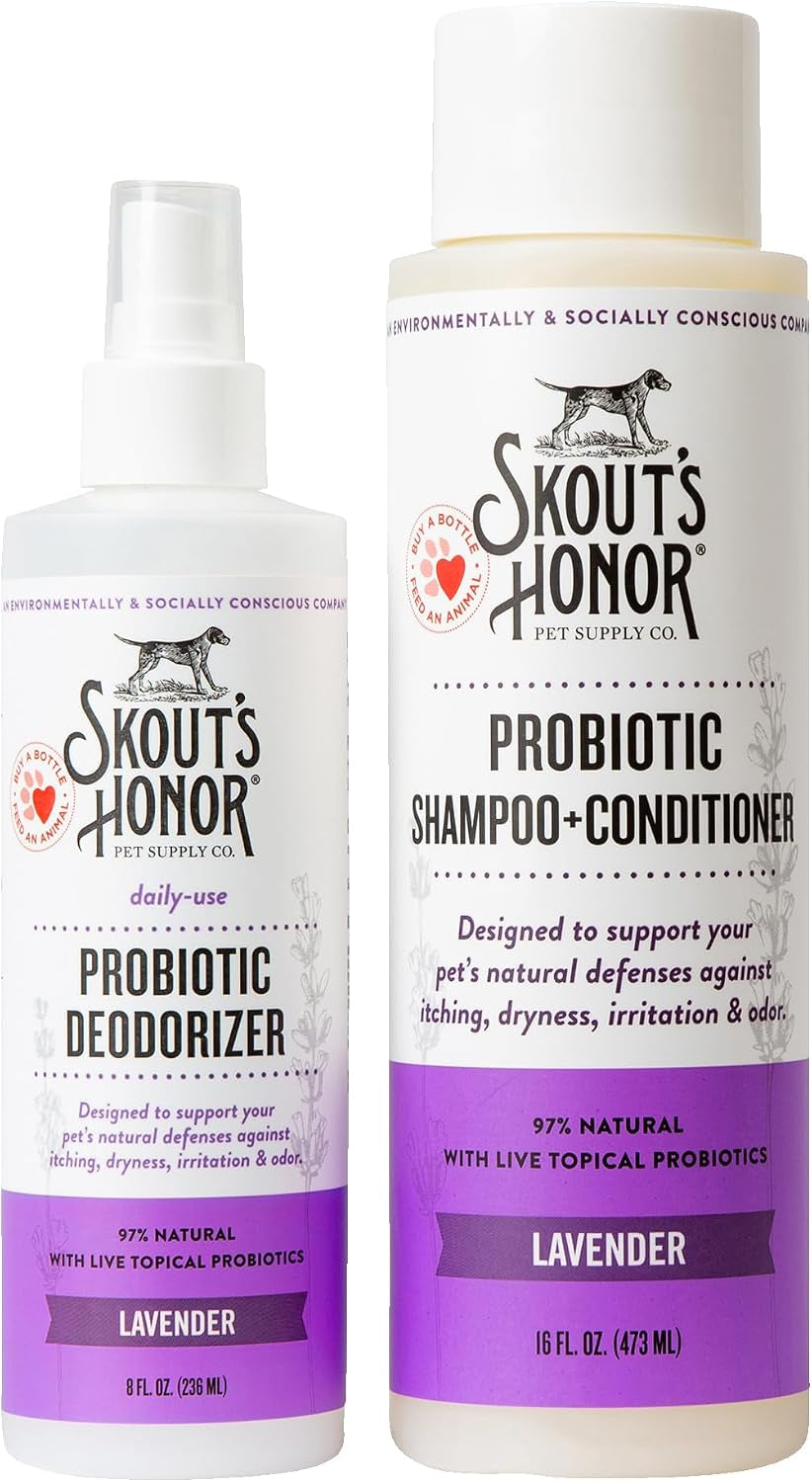 Happy Puppy Probiotic Grooming Bundle  Shampoo, Conditioner & Deodorizer