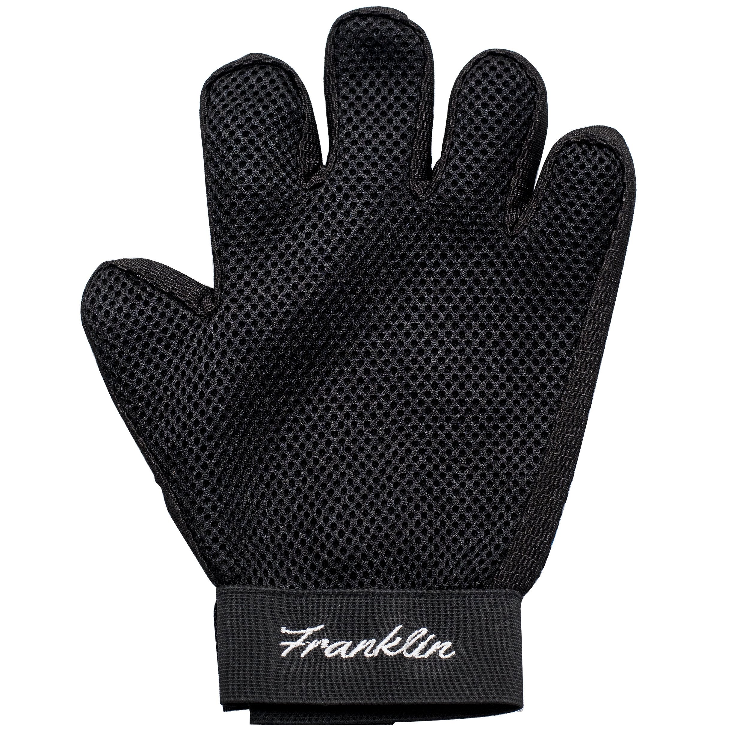 Franklin Sports Pet Supply Shed-Master – Pet Grooming Gloves Gentle De-Shedding – Hair Remover – Dogs & Cats – Long & Short Hair – Furniture Pet Hair Remover Multi