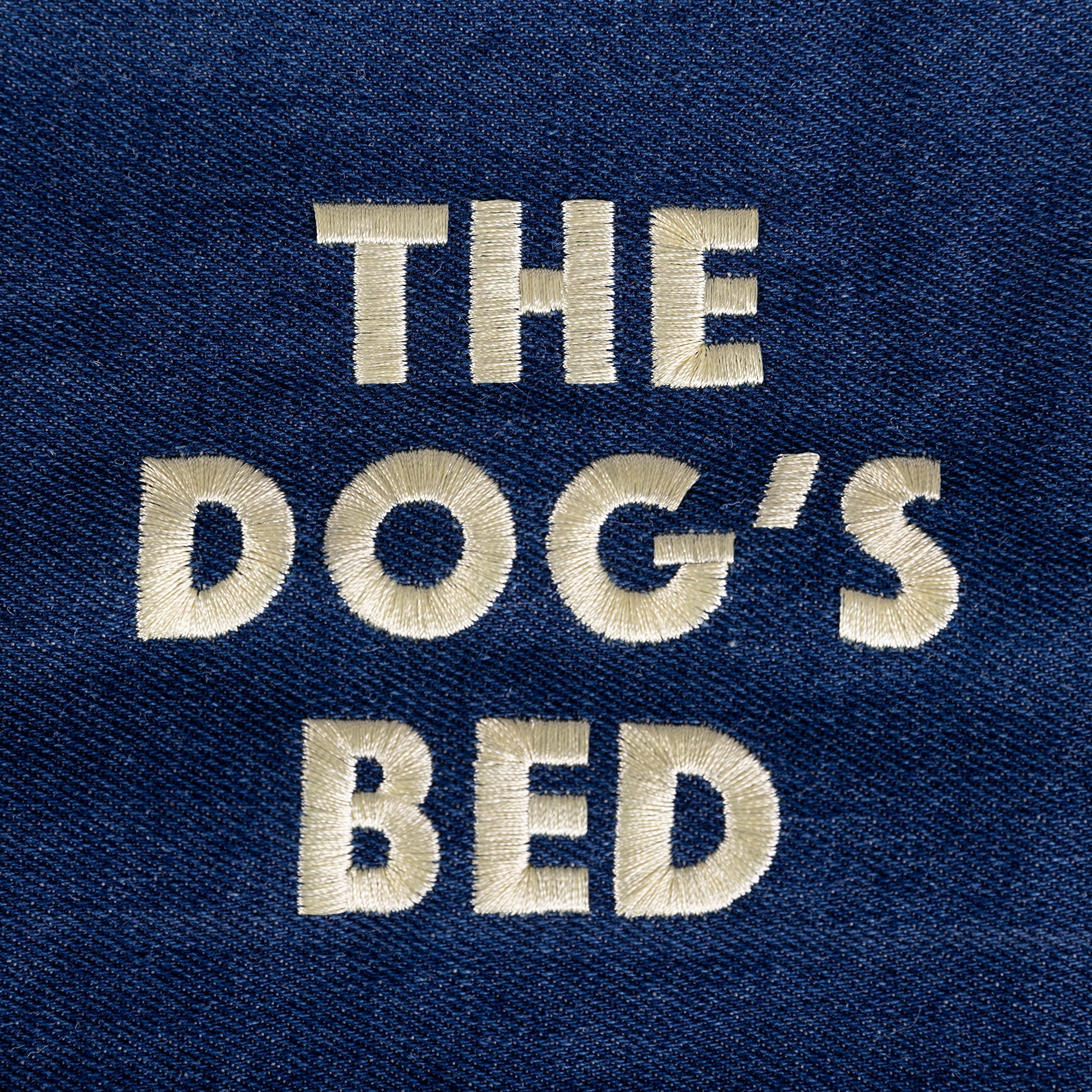 The Dog’S Bed Utility Waterproof Dog Bed, Xl Durable Blue Denim Fabric, Ykk Zippers, Washable Reversible Cover, Dog Beds For Home Car Crate & Yard, Puppy & All Pet Comfort