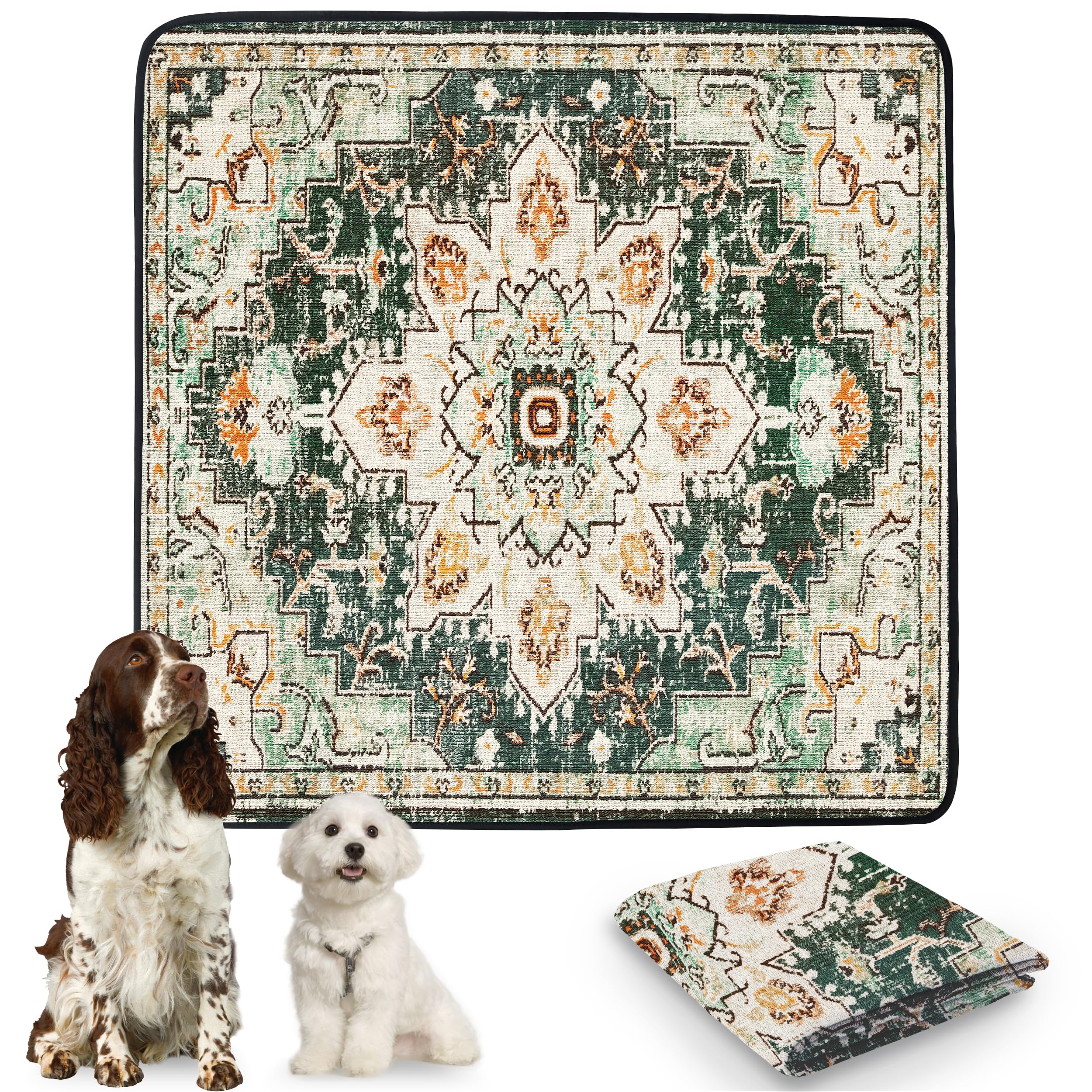 Patiencet Washable Pee Pads For Dogs, 72'' X 72'' Super Absorbent Leakproof Reusable Puppy Pads, 1 Pack Dog Training Pad Potty P