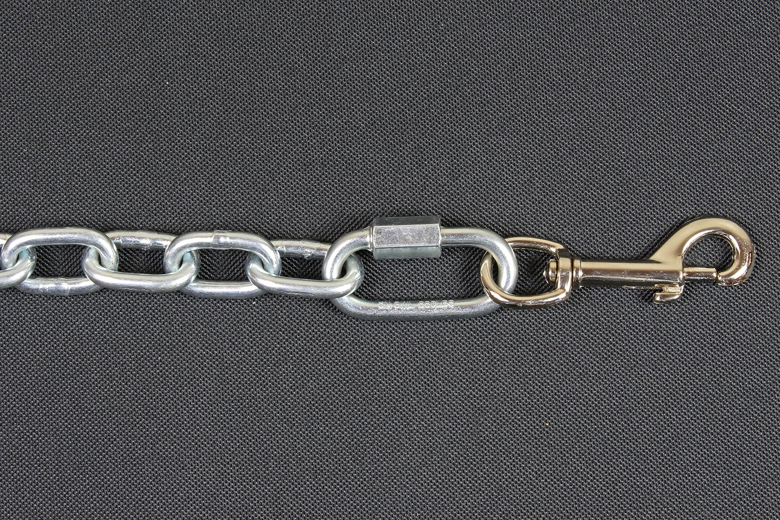 Bushwhacker Chew Proof Truck Bed Dog Tether Chain For Suv And Utv – Heavy-Duty Pet Leash Harness Vehicle Restraint Cable With Tie Down Out For Safe And Secure Pet Transportation