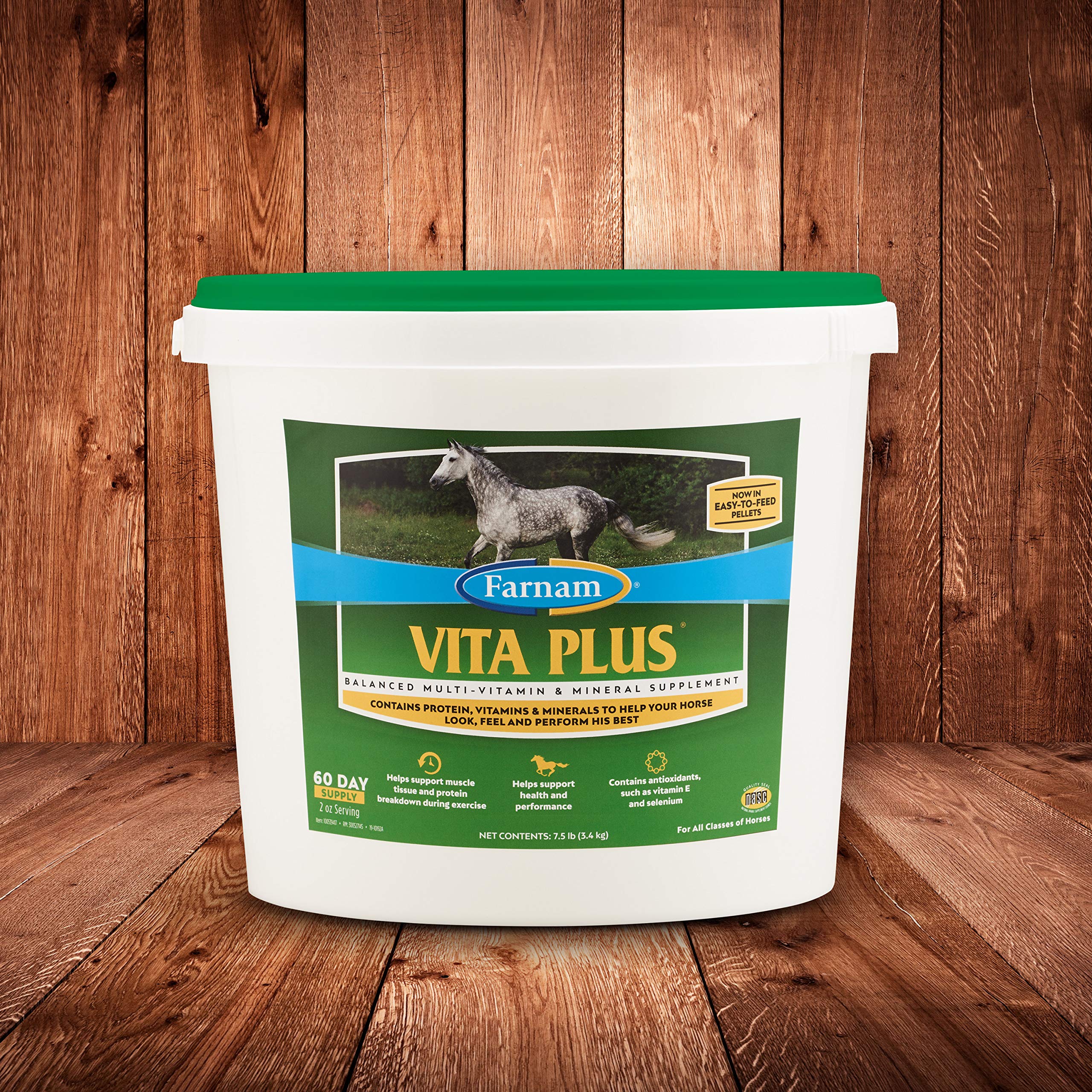 Farnam Vita Plus Balanced Multi-Vitamin & Mineral horse Supplement, Provides balanced nutrition to support overall health and pe