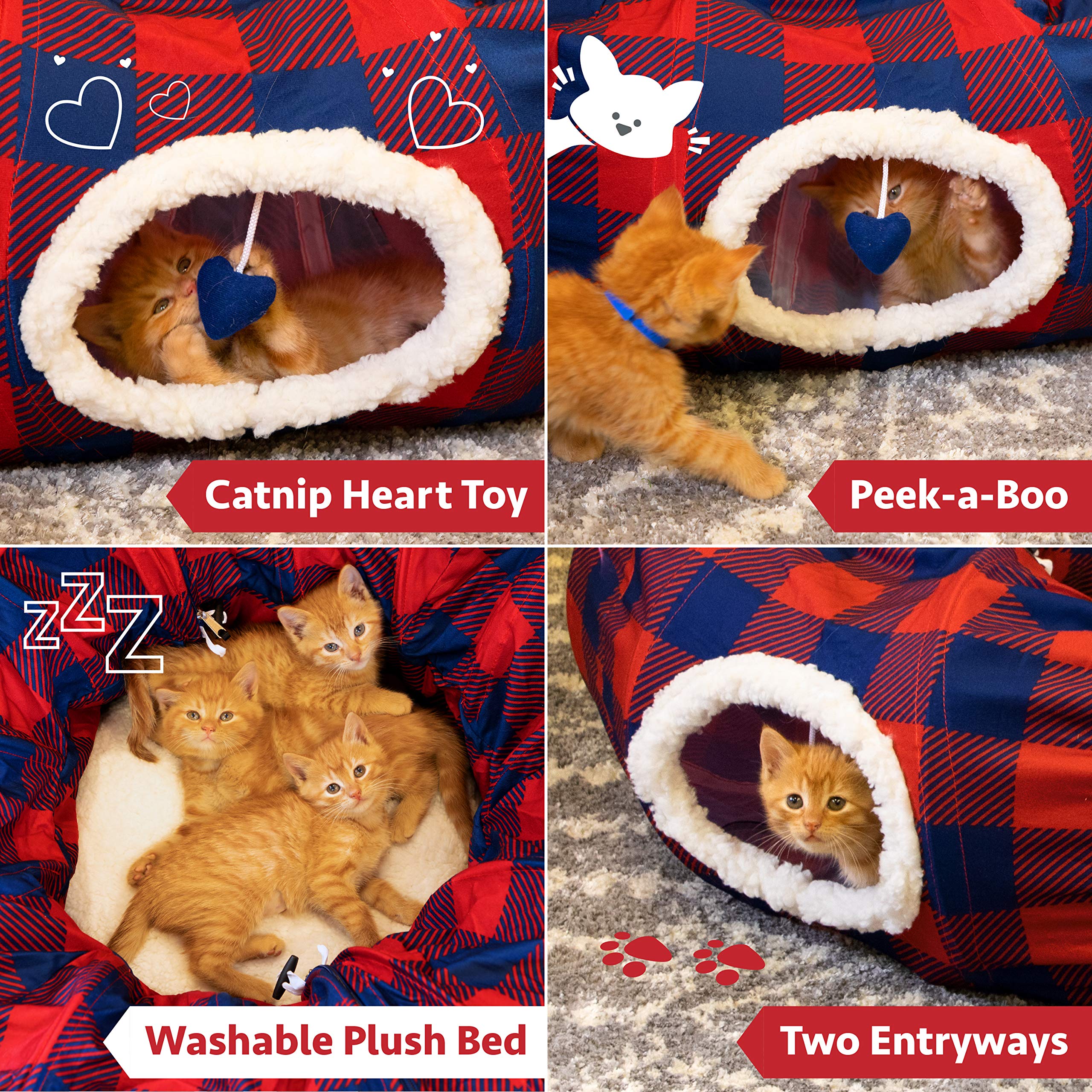 Plaid Tunnel Bed