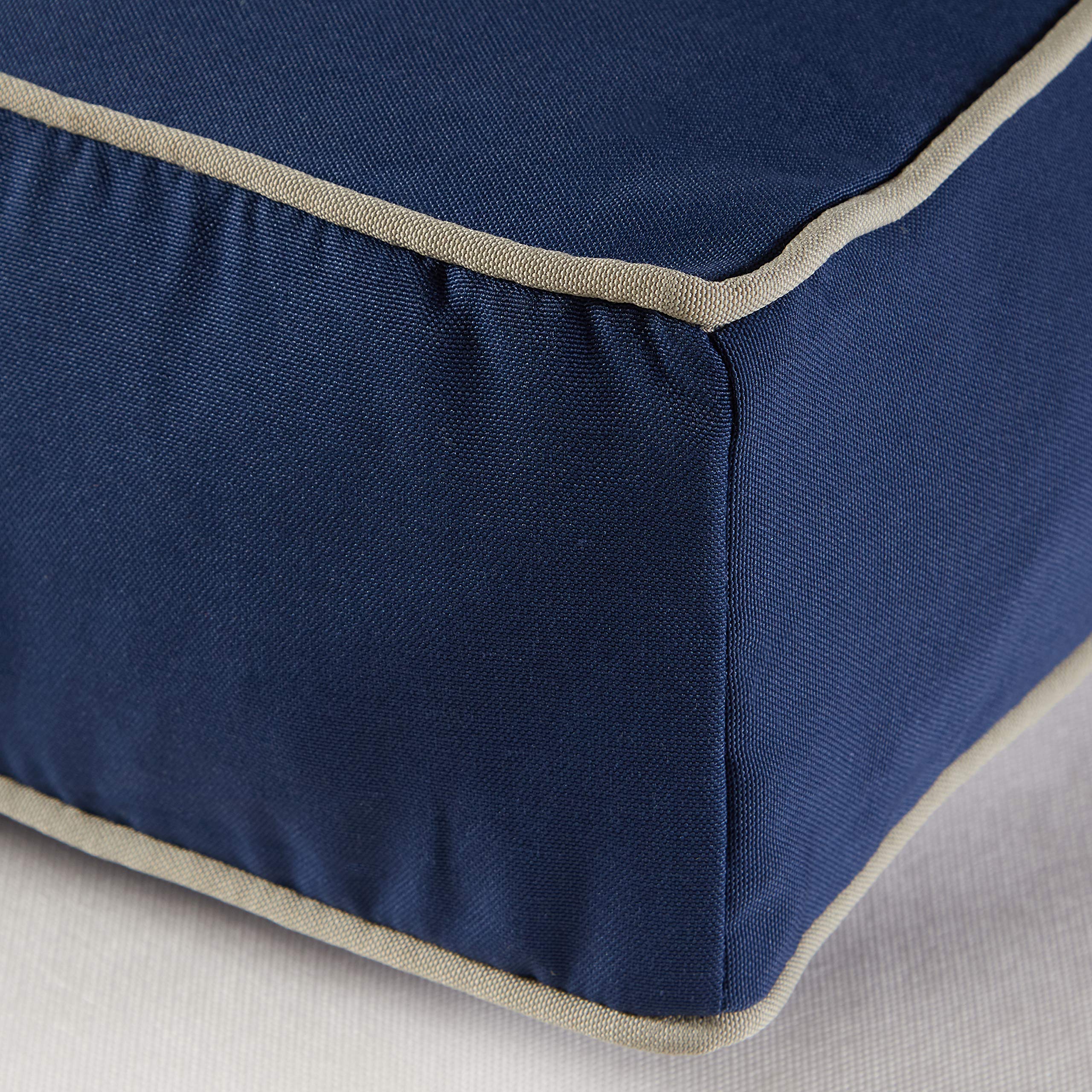 Casey Extra Small (24 X 18 In.) Navy Rectangle Indoor/Outdoor Pillow Style Dog Bed