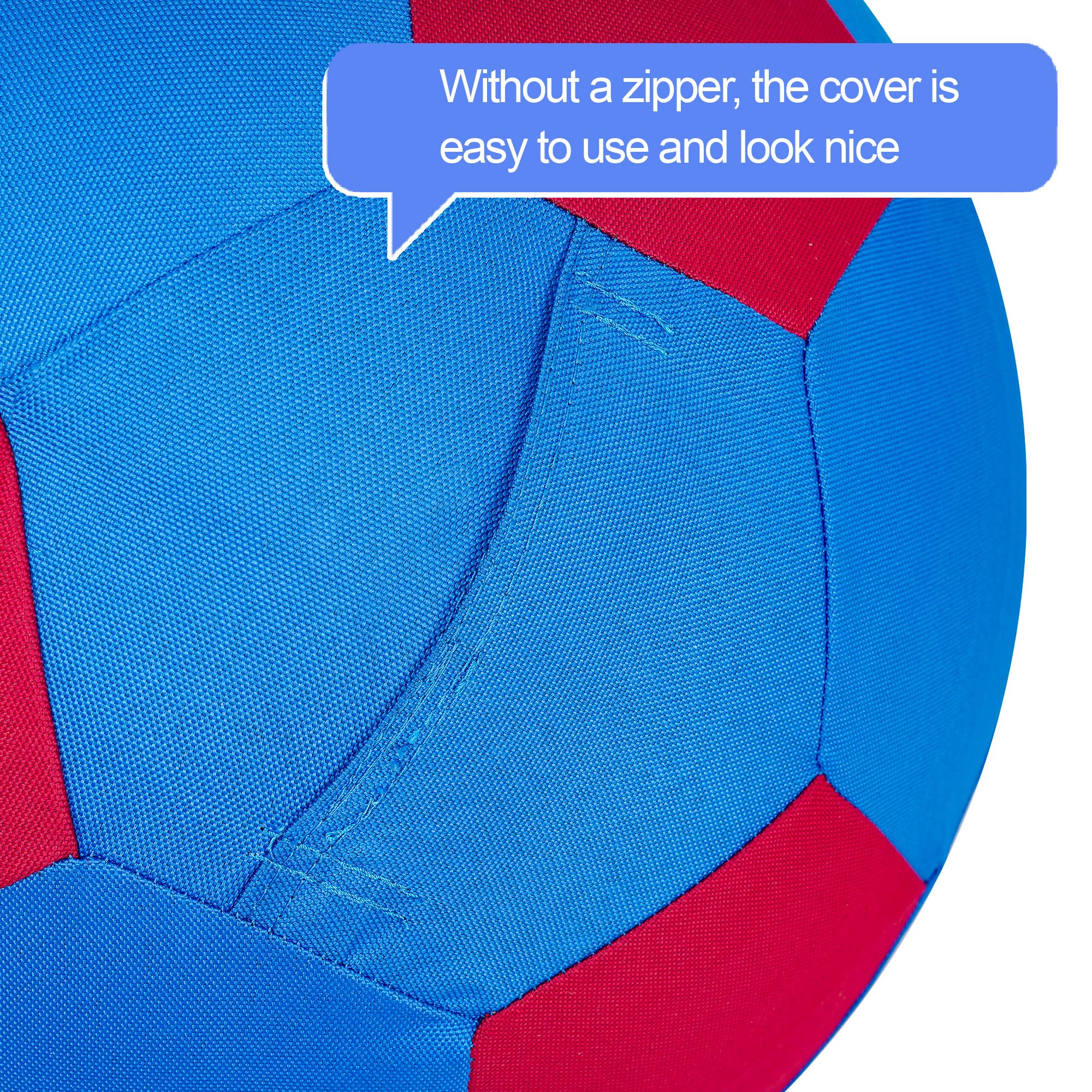 Anc Pop Herding Ball For Dogs & Horses - 20' Ball With Hand Pump - Blue & Red