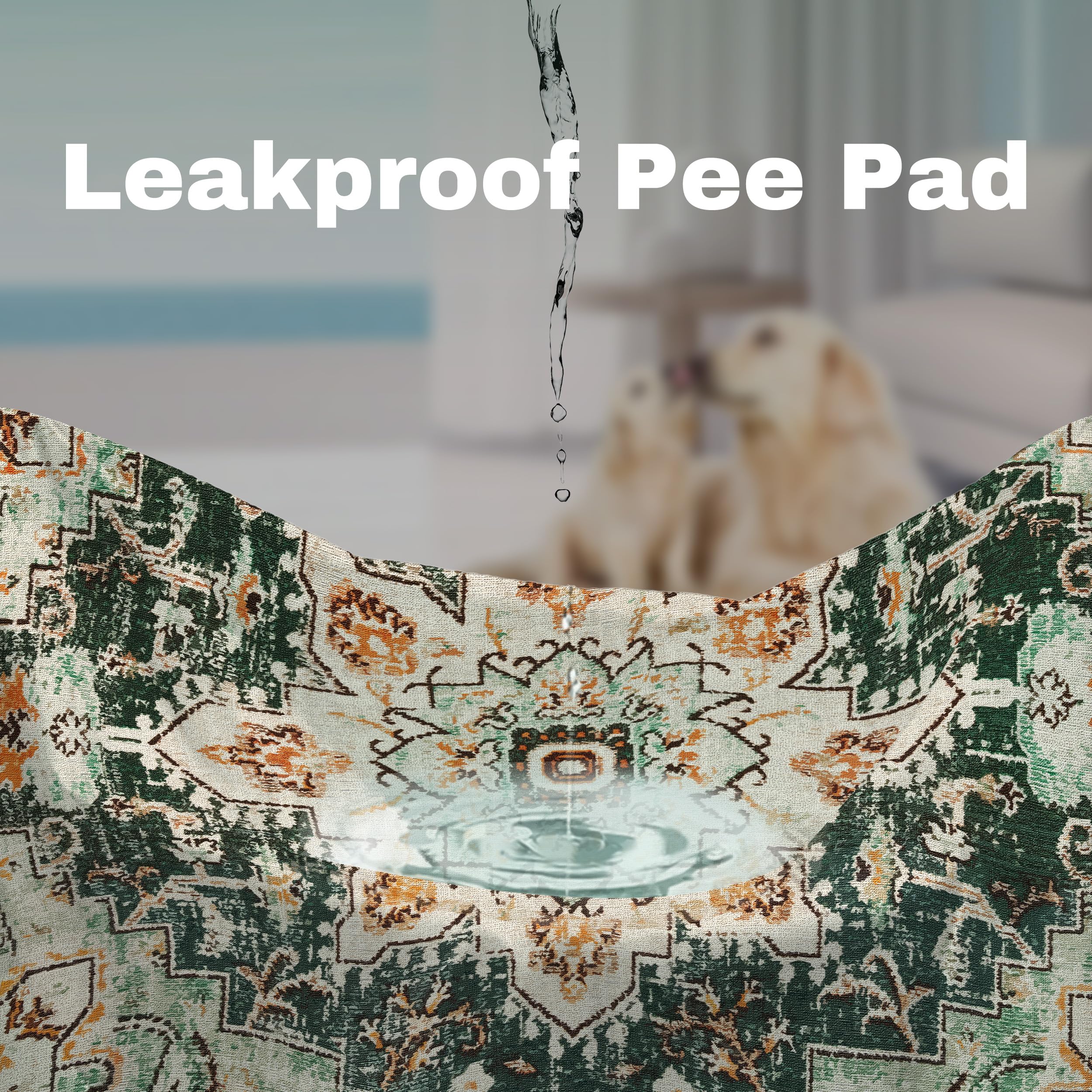 Patiencet Washable Pee Pads For Dogs, 72'' X 72'' Super Absorbent Leakproof Reusable Puppy Pads, 1 Pack Dog Training Pad Potty P