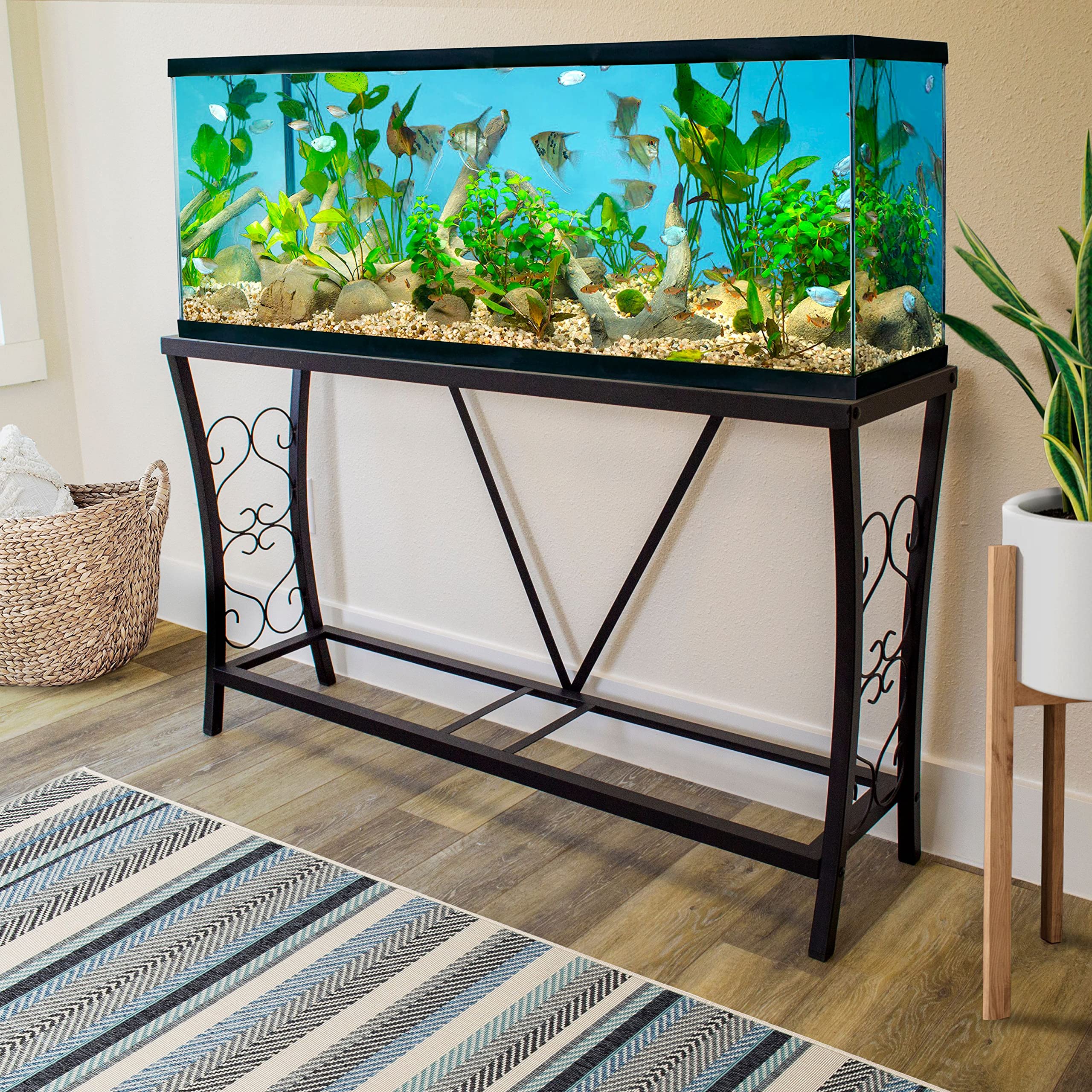 Aquatic Fundamentals 55 Gallon Aquarium Stand – Black
