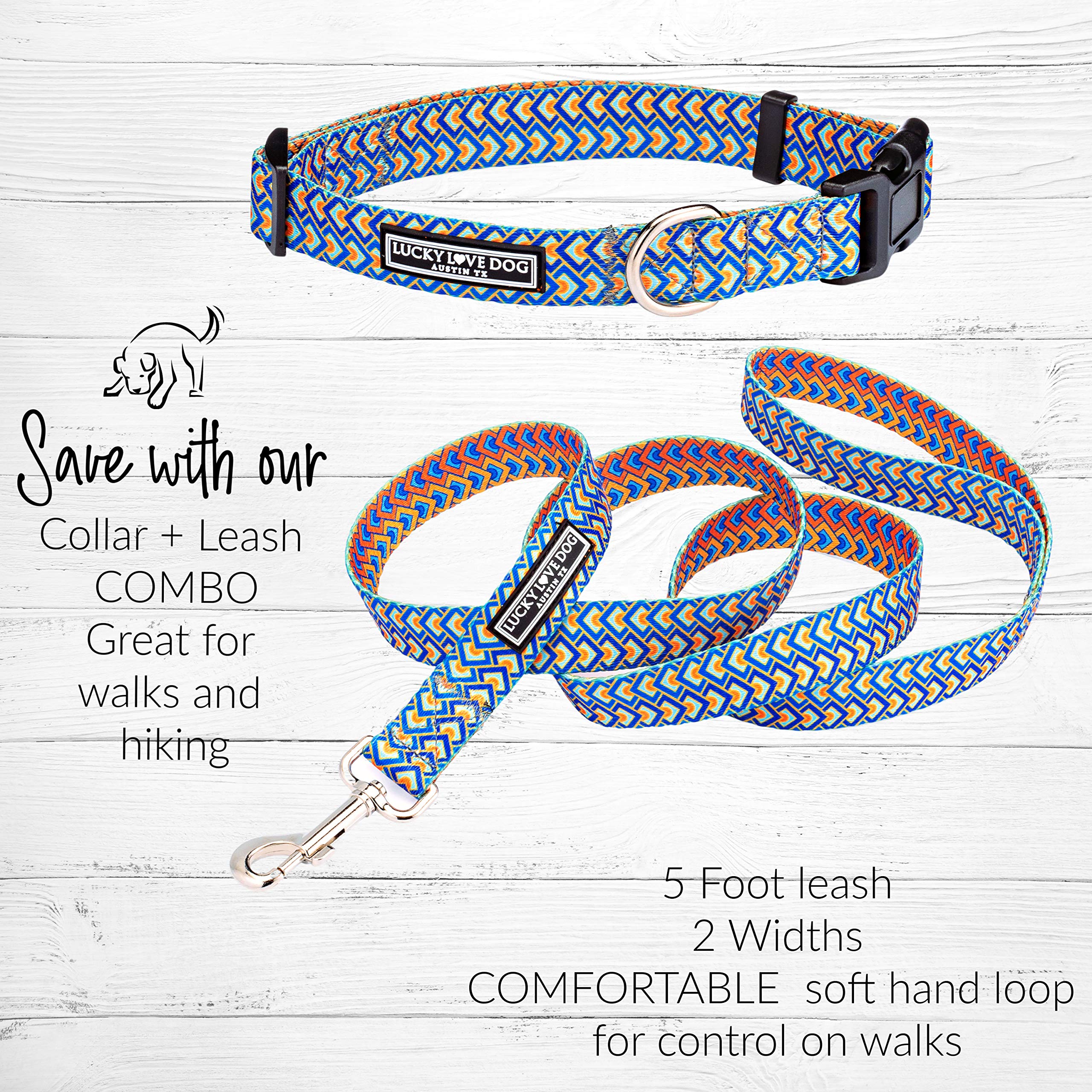 Lucky Love Dog Collars, Comfortable, Soft, Cute Dog Collar For Small Medium Large Dogs, Murphy, Small