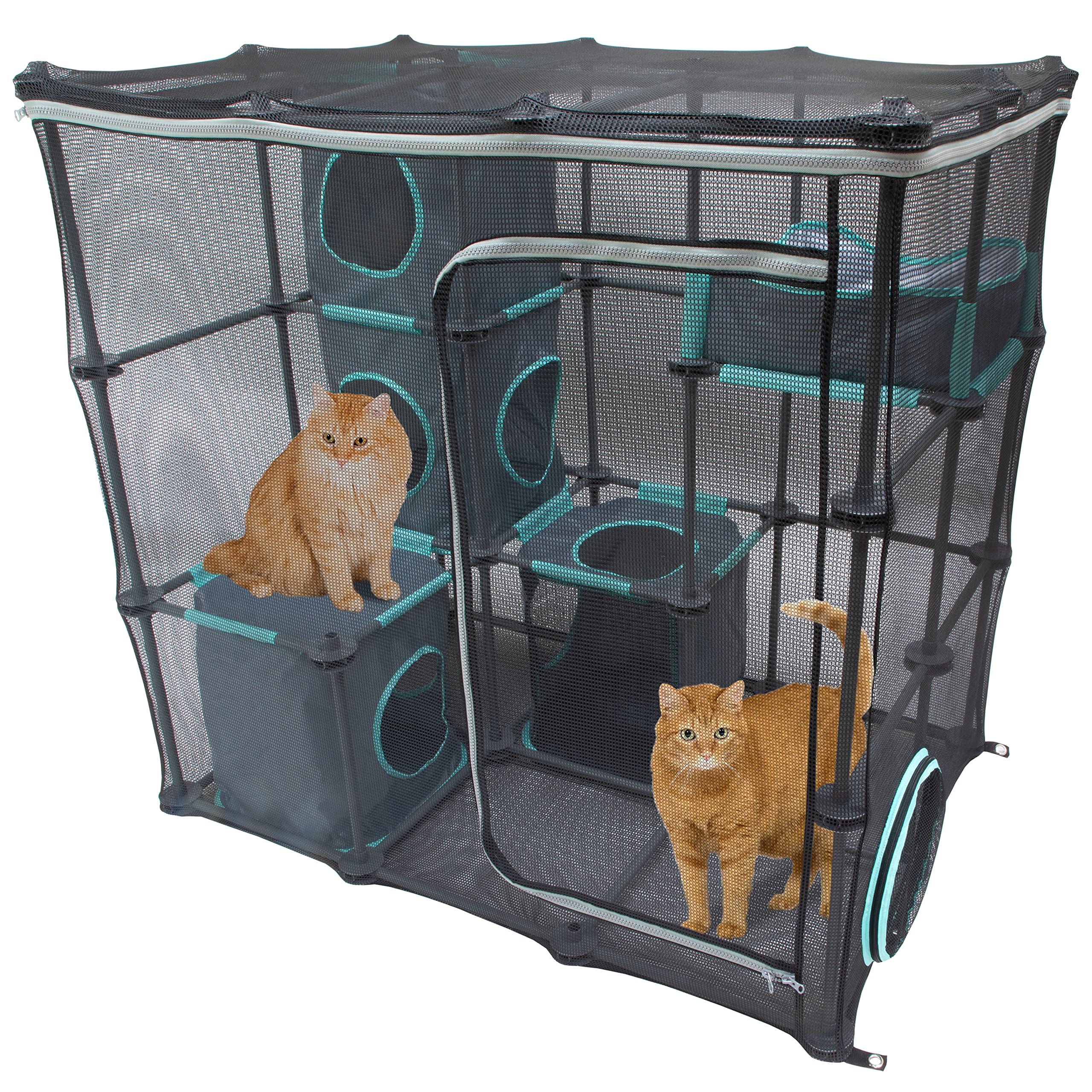 Kitty City Outdoor Catio Furniture And Play Kits For Cats, Outdoor Mega Kit