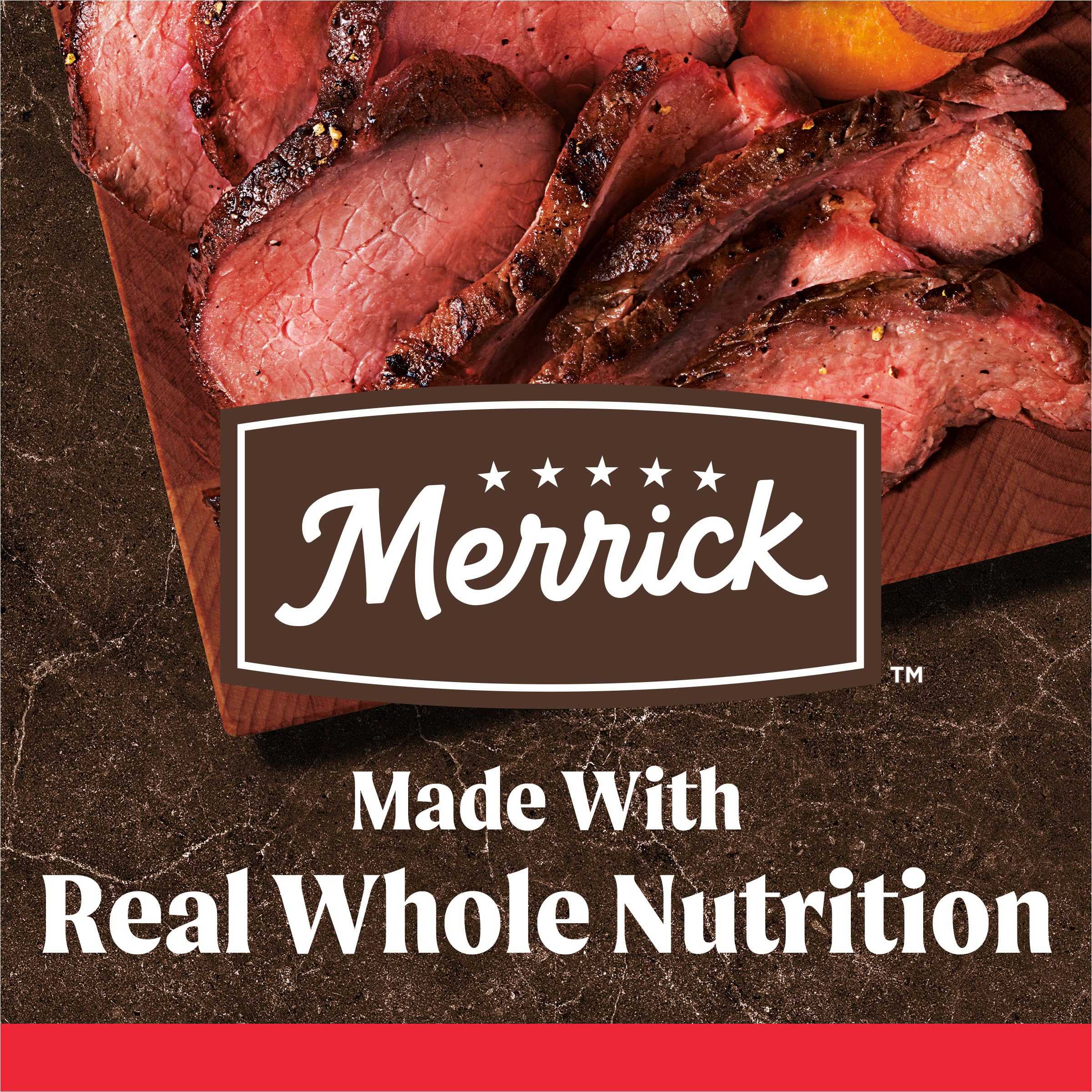 Merrick Premium Grain Free Dry Adult Dog Food, Wholesome And Natural Kibble With Beef, Bison And Sweet Potato - 22.0 lb. Bag