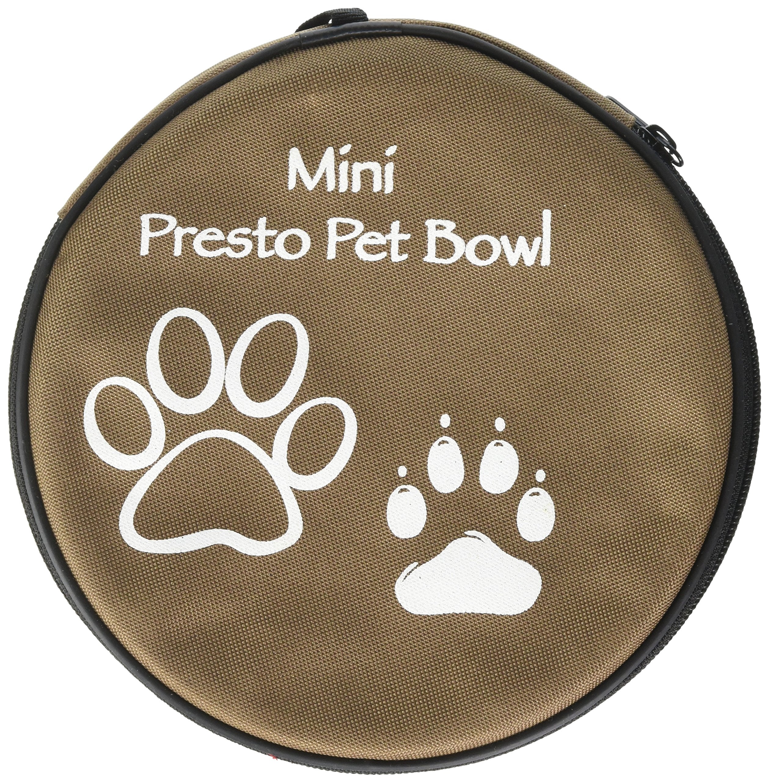 Pet Food Water Bowl Collapsible - 1.6 Quart Brown