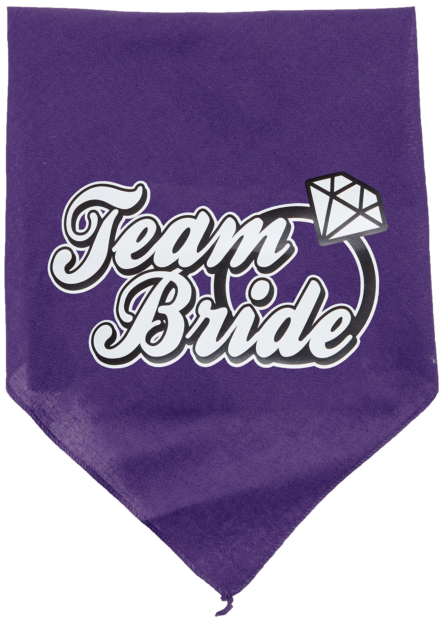 Mirage Pet Products Team Bride Screen Print Bandana, Large, Purple