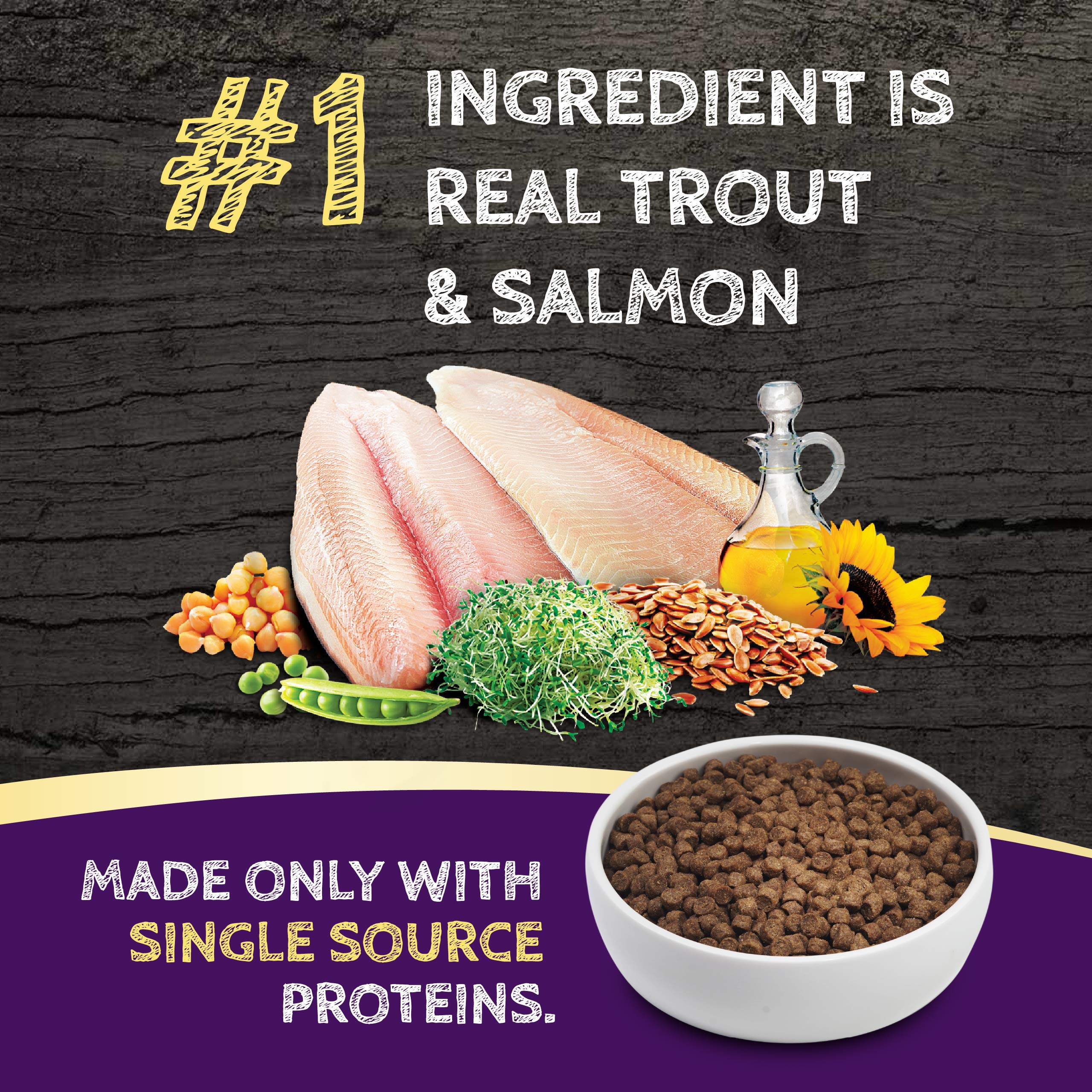 Zignature Trout & Salmon Limited Ingredient Formula Dry Dog Food Small Bites 4lb