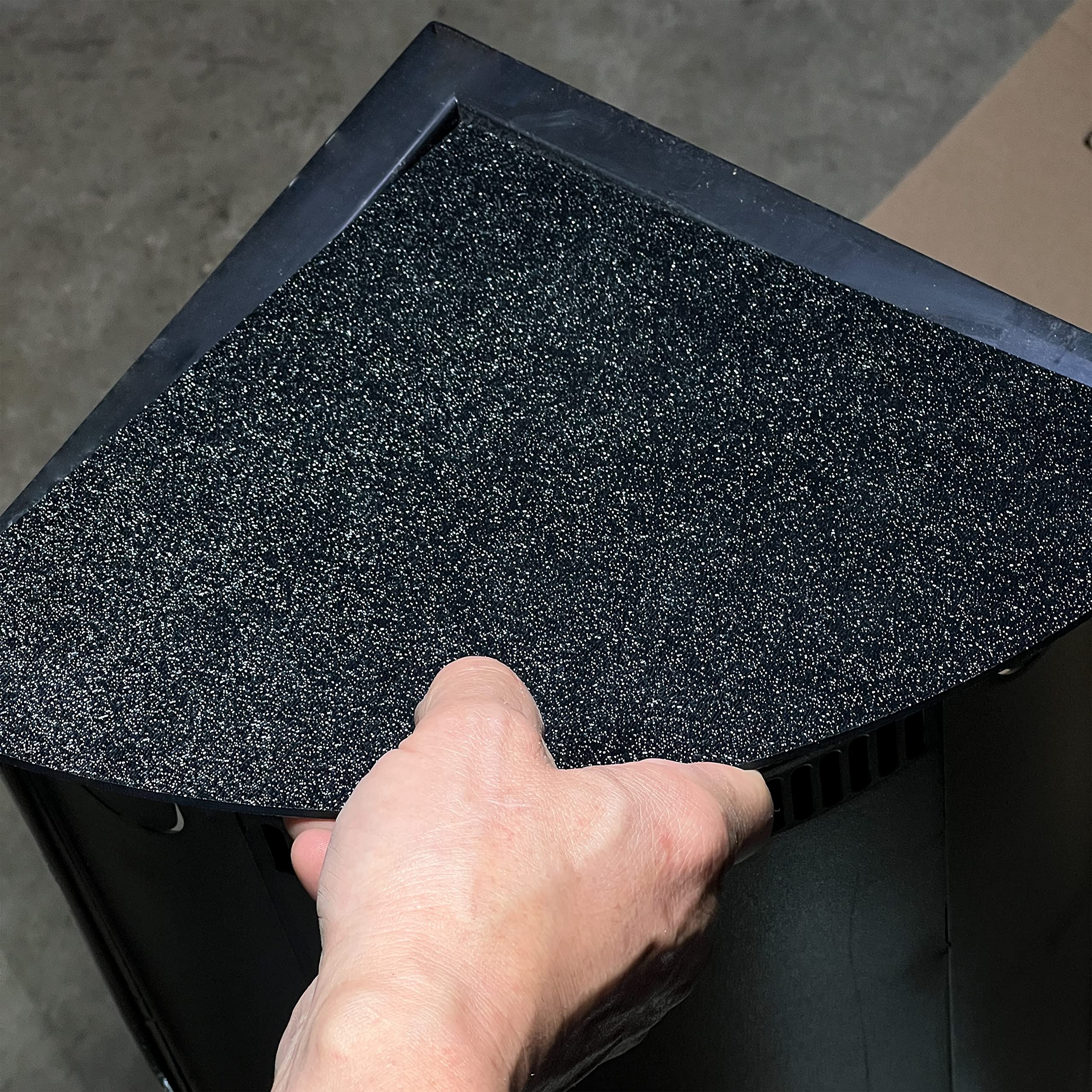 Aquacrylic Black Aquarium Corner Overflow Drain Cover Lid for Marineland & Aqueon Fish Tanks - 9 Matte & Gloss Sides